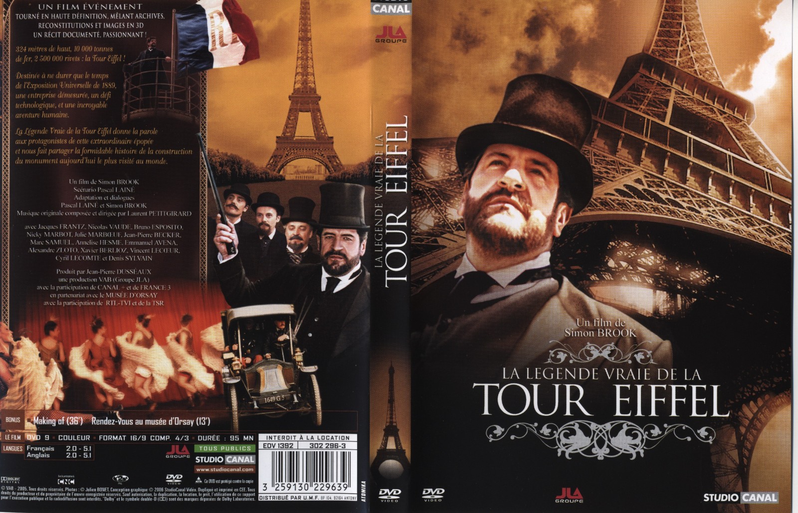 Jaquette DVD La lgende de la vrai tour Eiffel