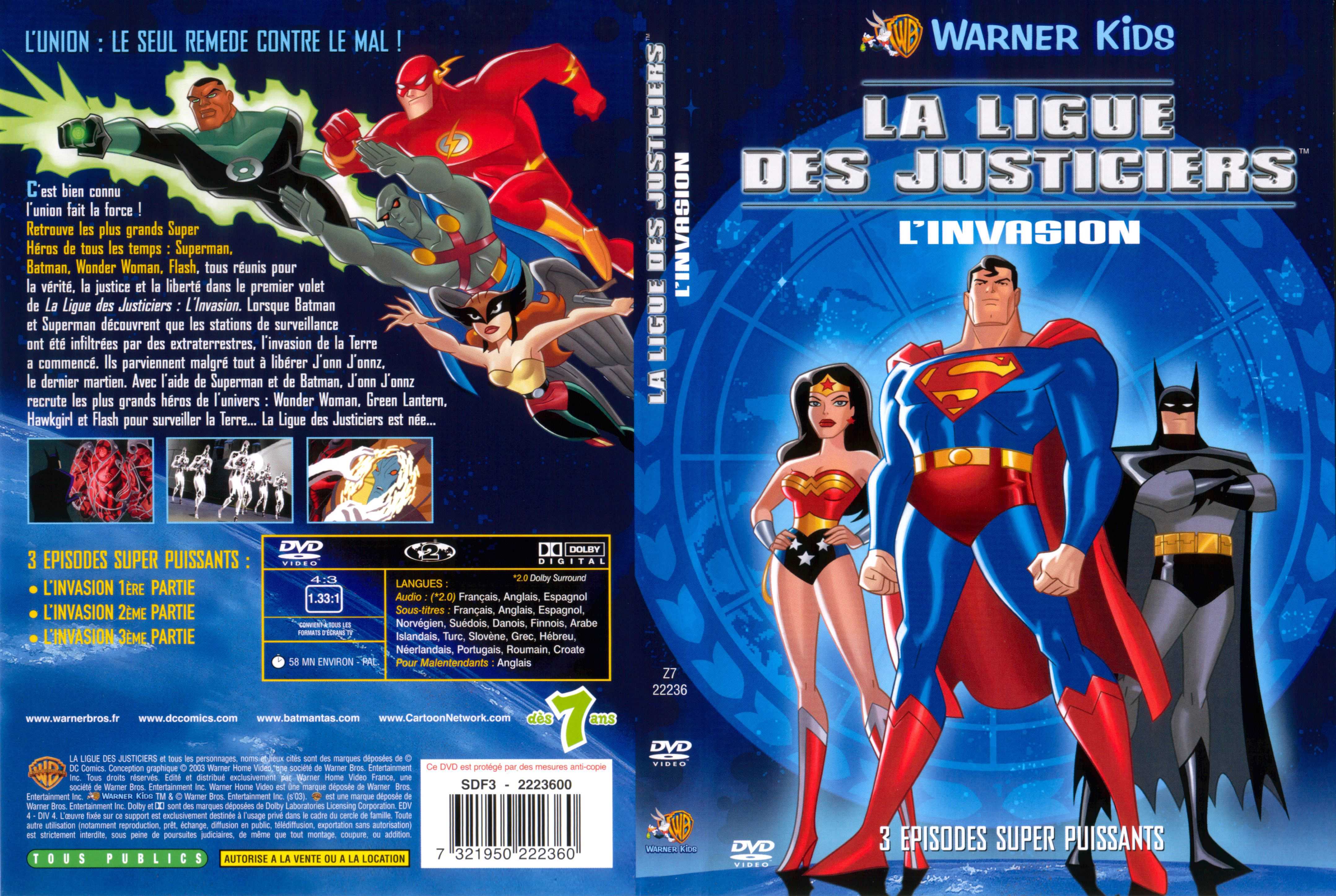 Jaquette DVD La ligue des justiciers l