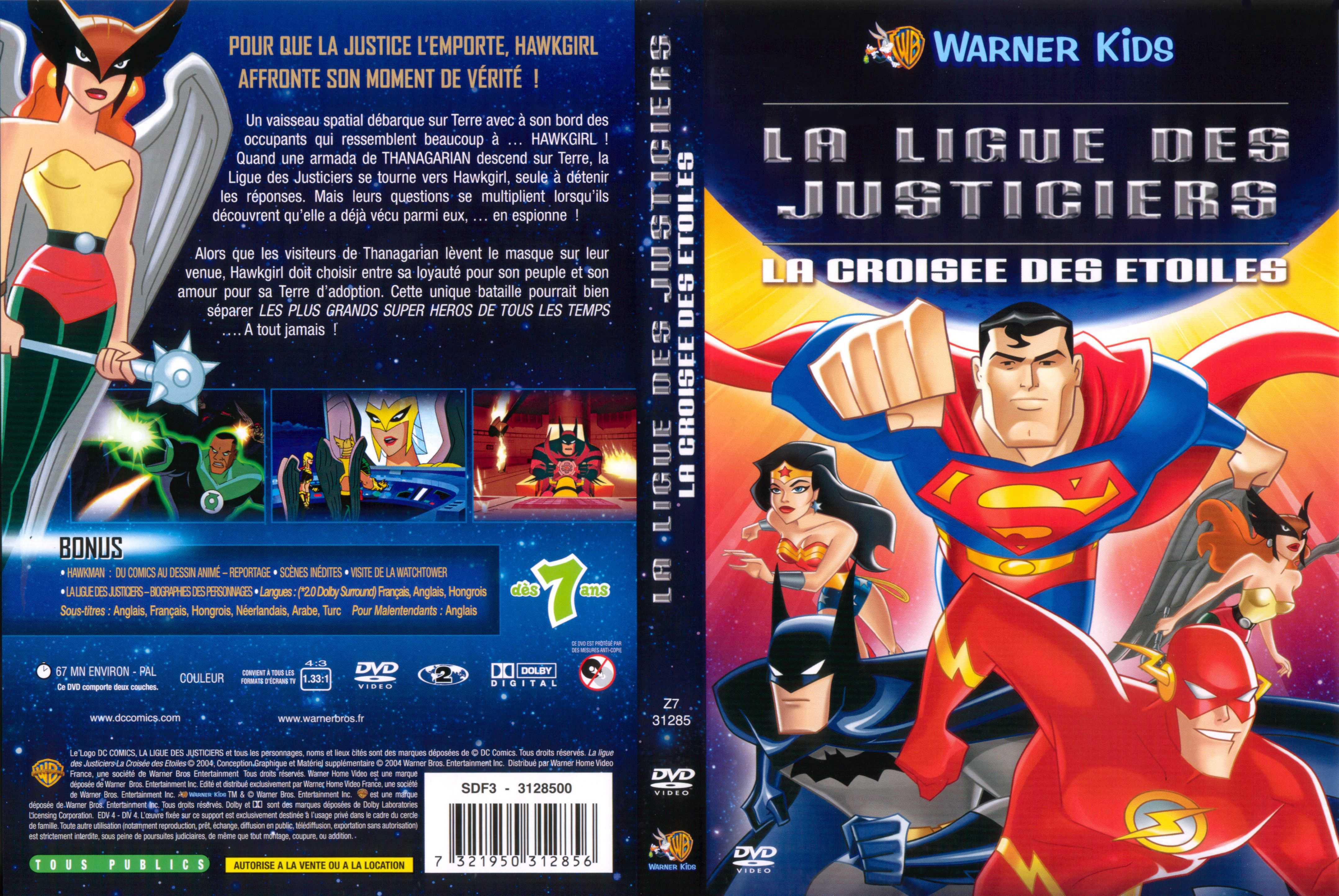 Jaquette DVD La ligue des justiciers la croise des toiles