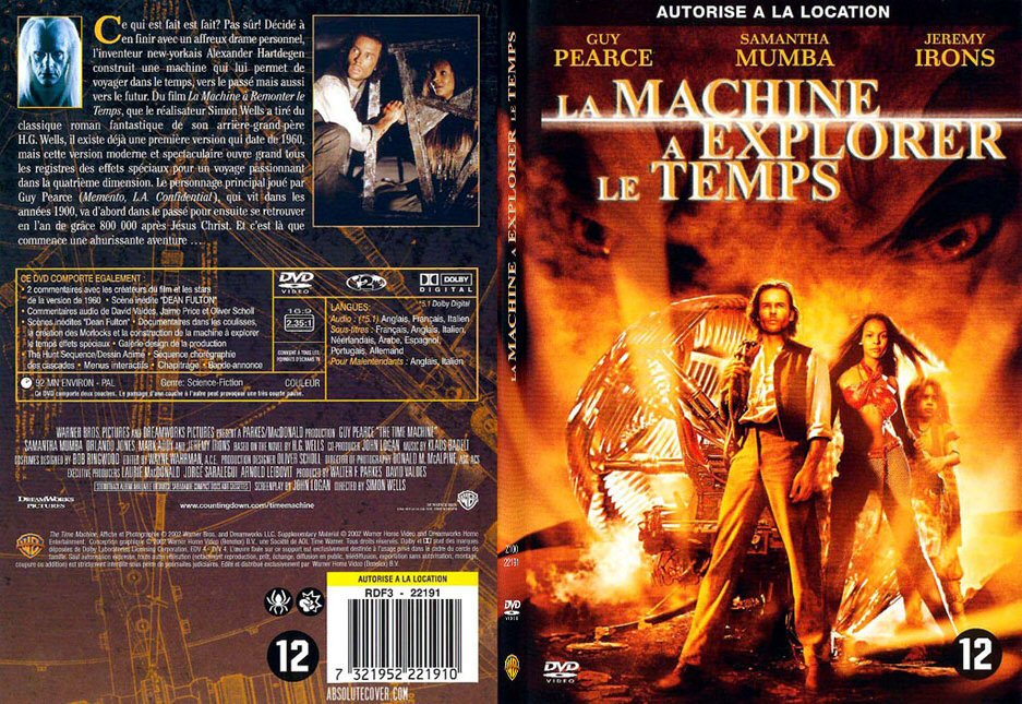 Jaquette DVD La machine  explorer le temps - SLIM