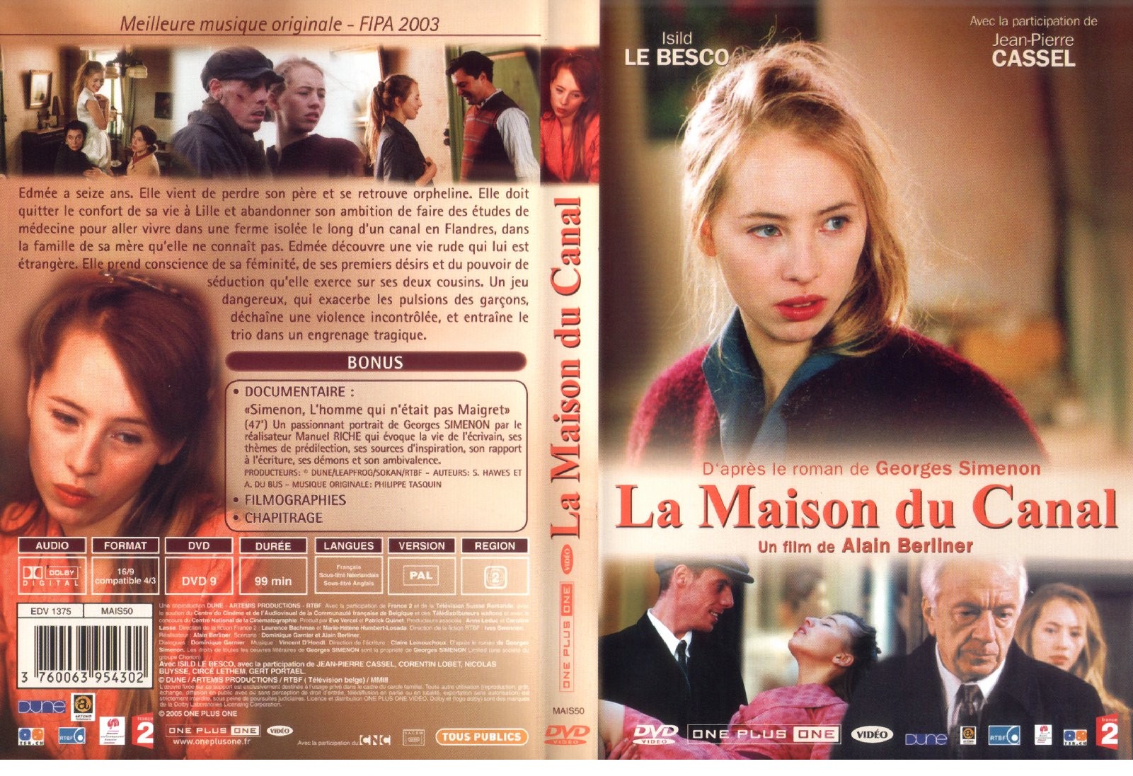 Jaquette DVD La maison du canal