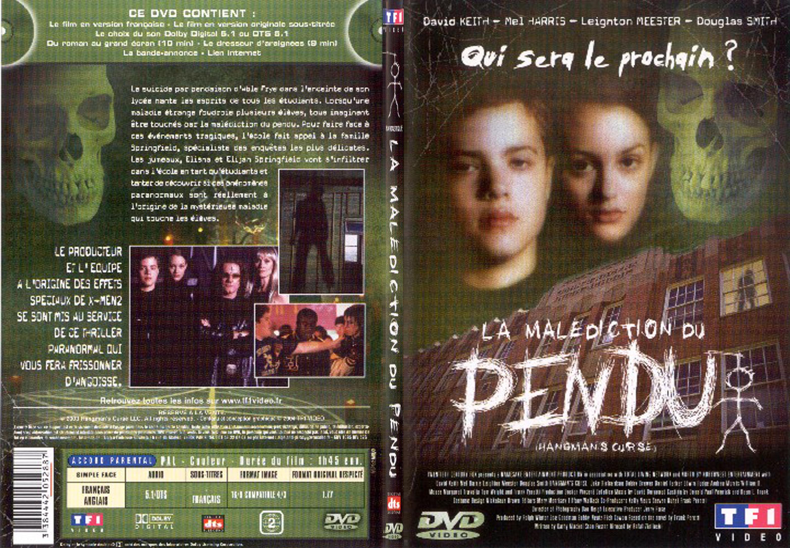 Jaquette DVD La malediction du pendu - SLIM