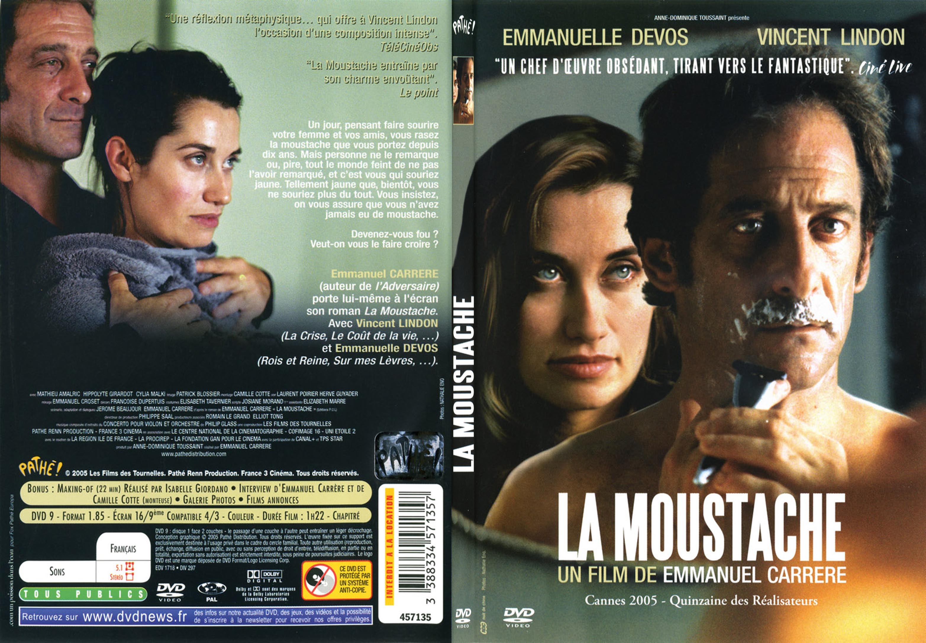 Jaquette DVD La moustache - SLIM