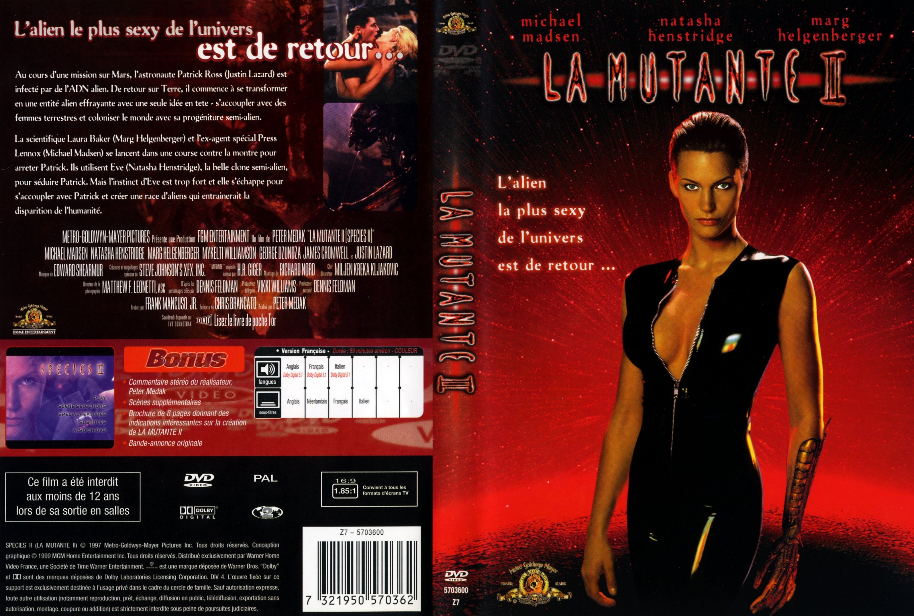Jaquette DVD La mutante 2