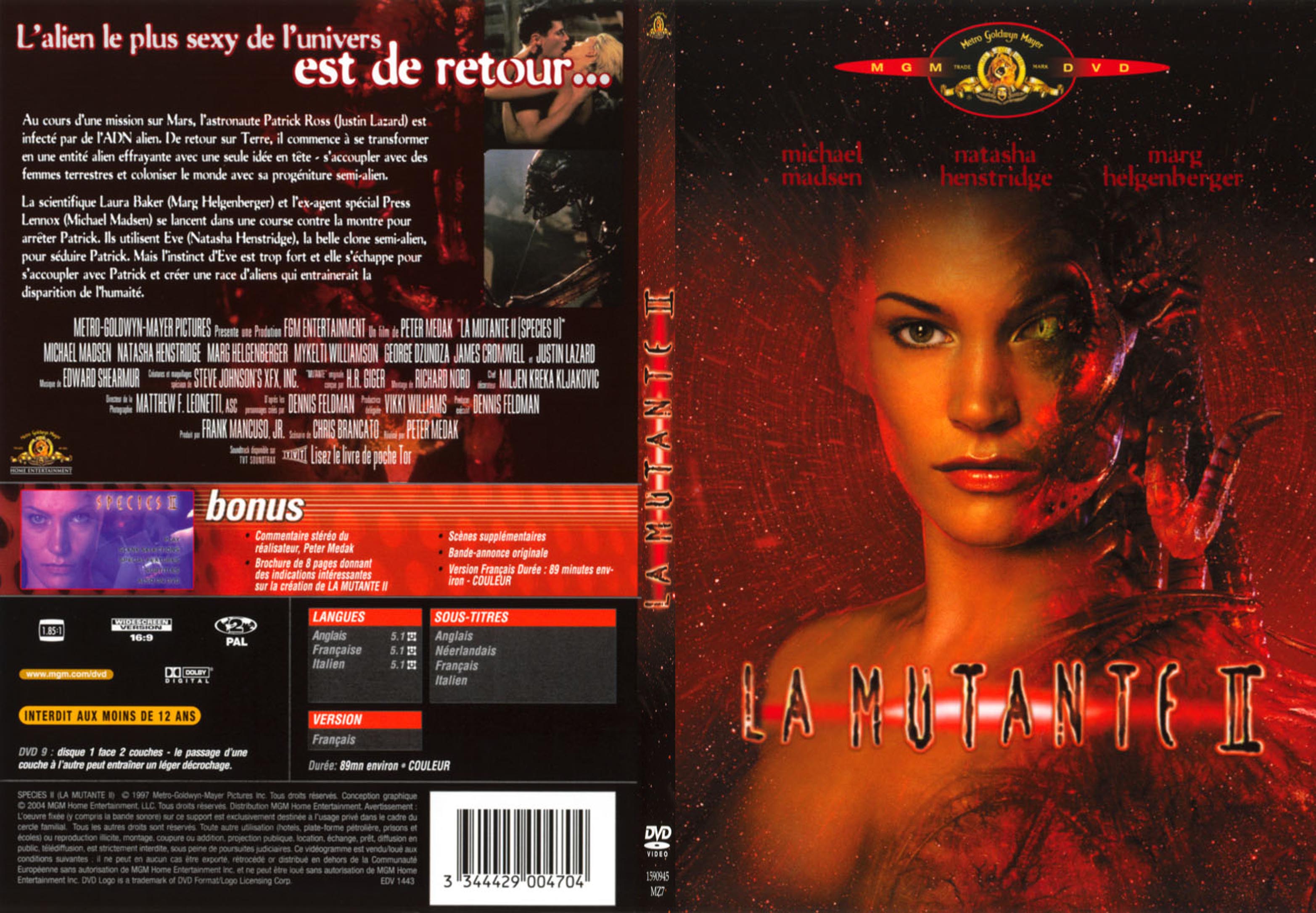 Jaquette DVD La mutante 2 - SLIM v2