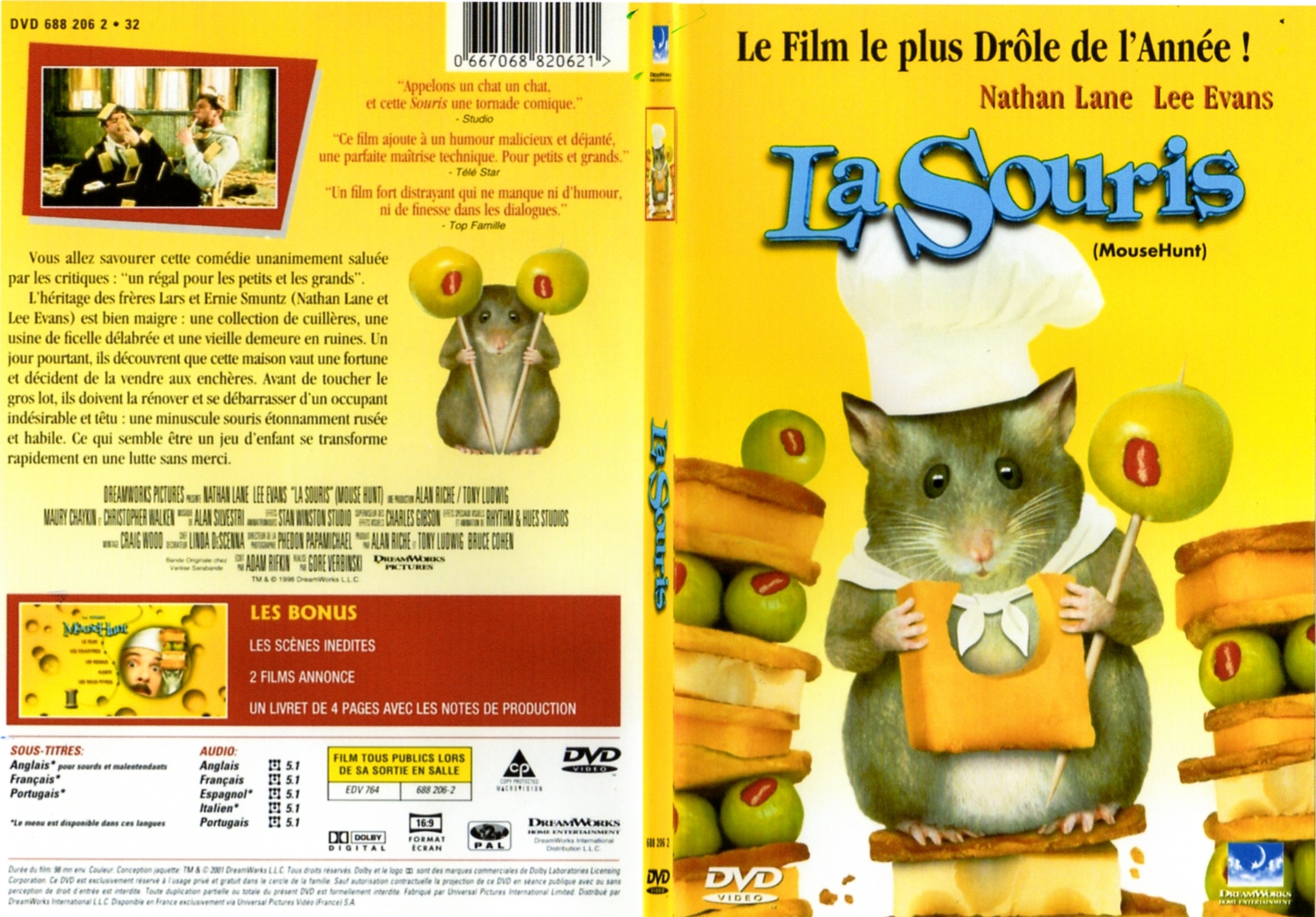 Jaquette DVD La souris - SLIM
