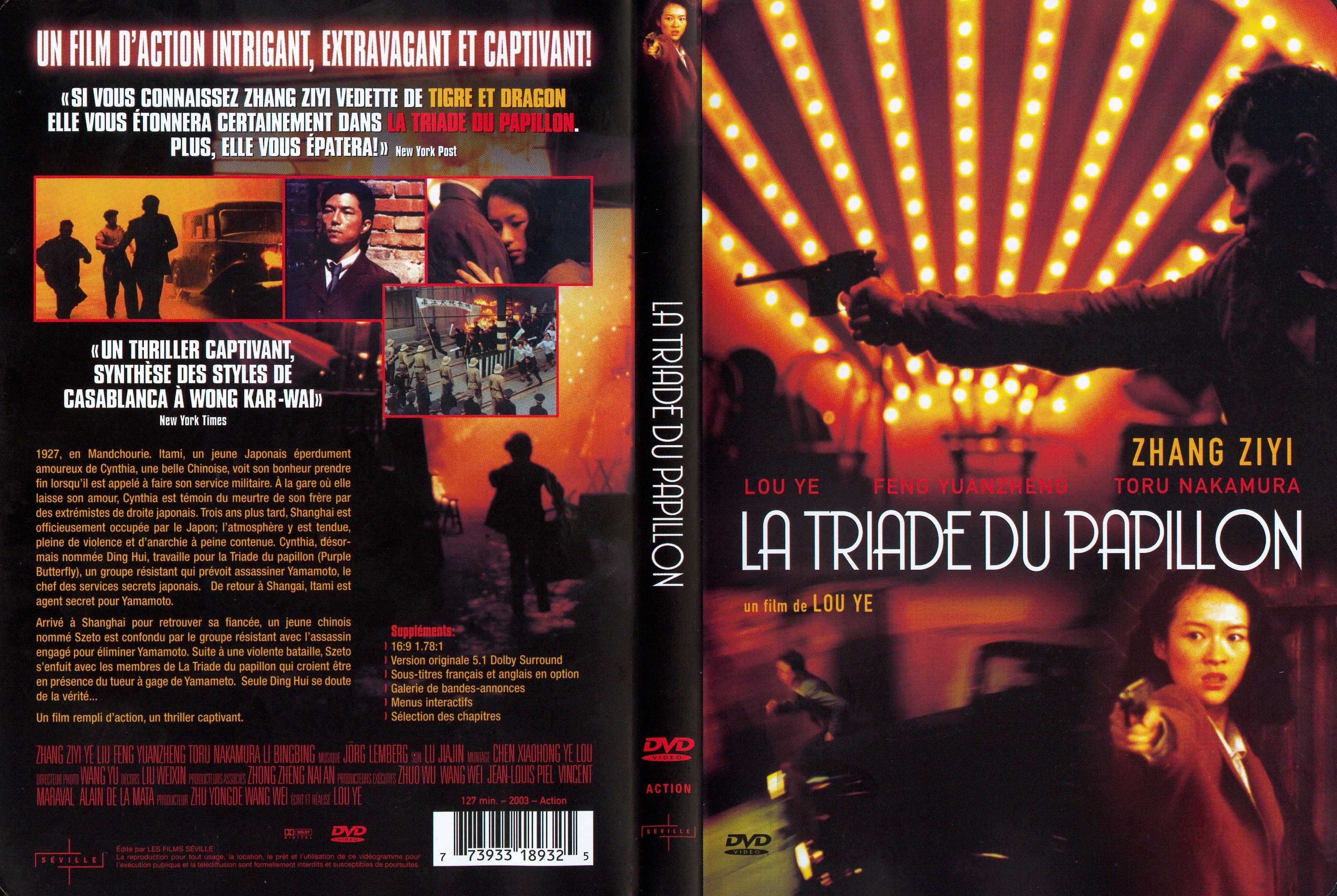 Jaquette DVD La triade du papillon