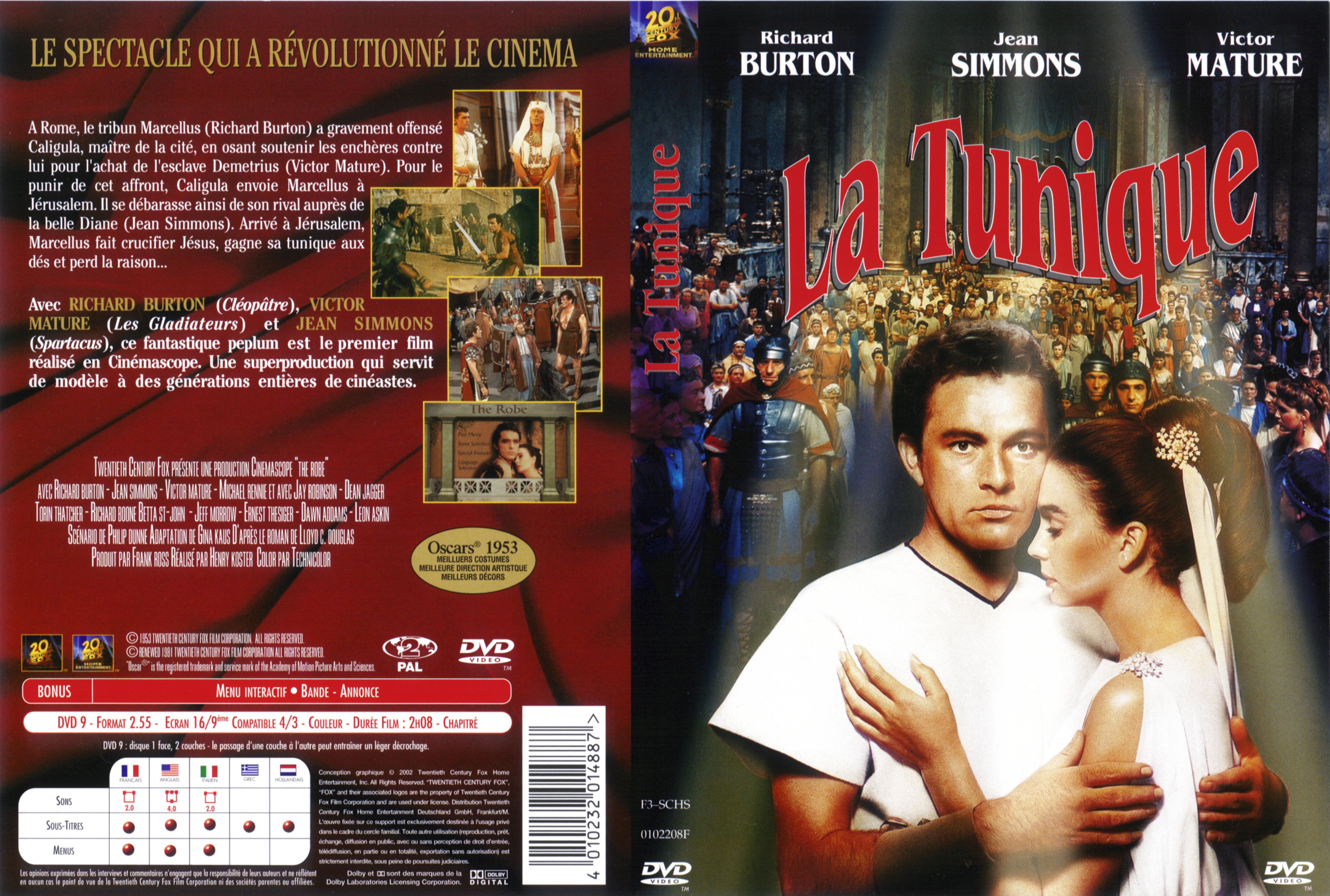 Jaquette DVD La tunique
