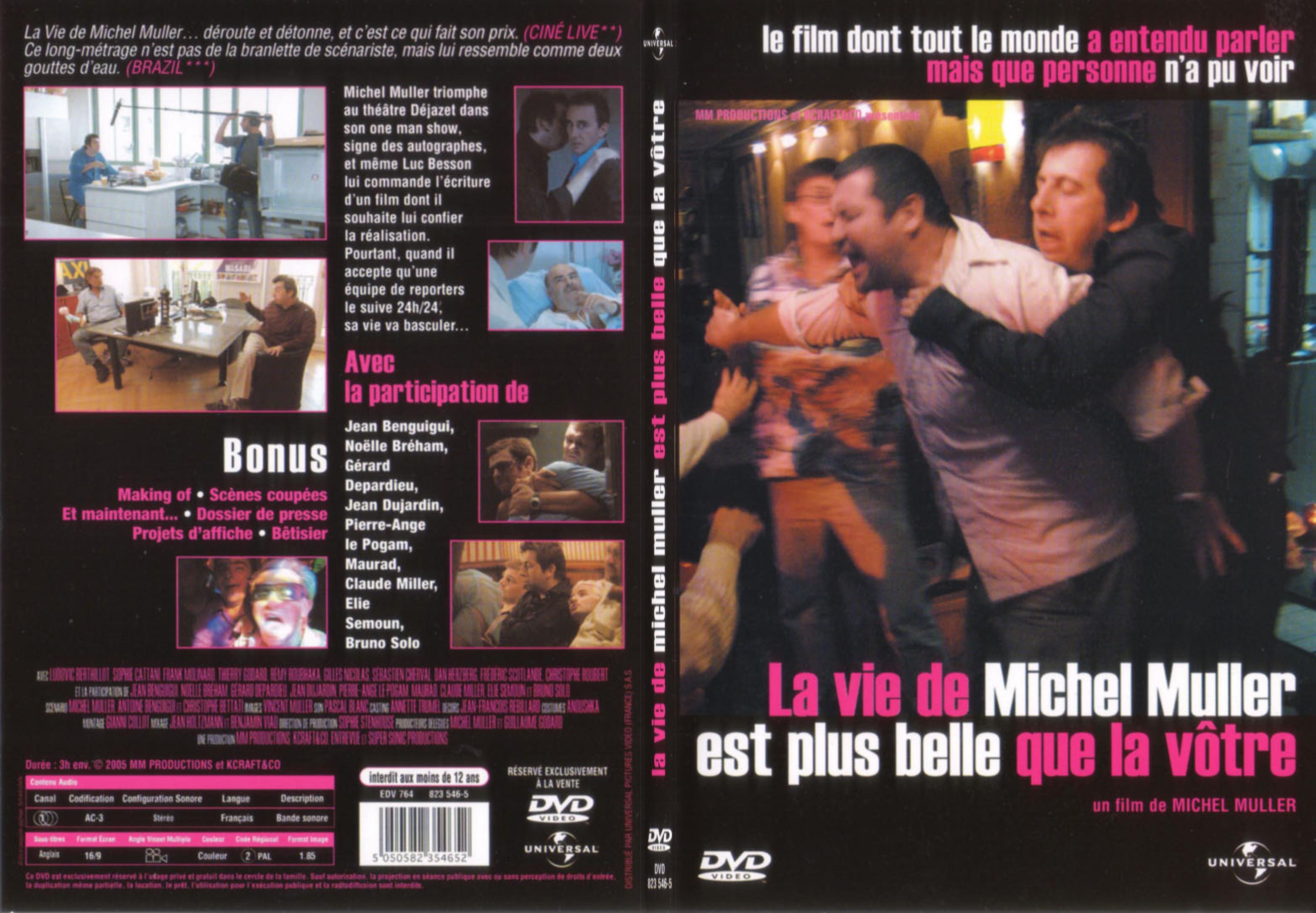 Jaquette DVD La vie de Michel Muller est plus belle que la votre - SLIM