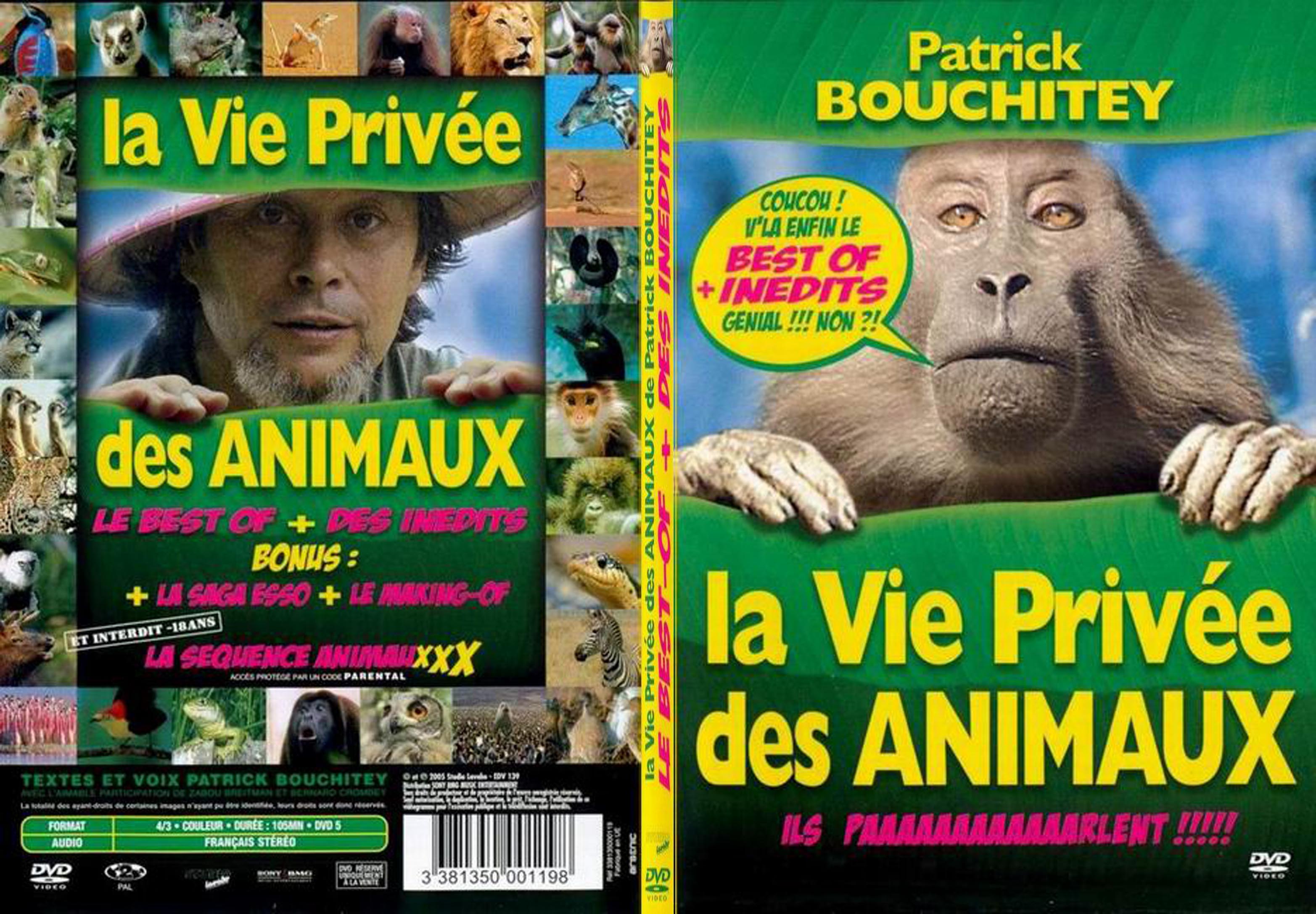 Jaquette DVD La vie prive des animaux - SLIM