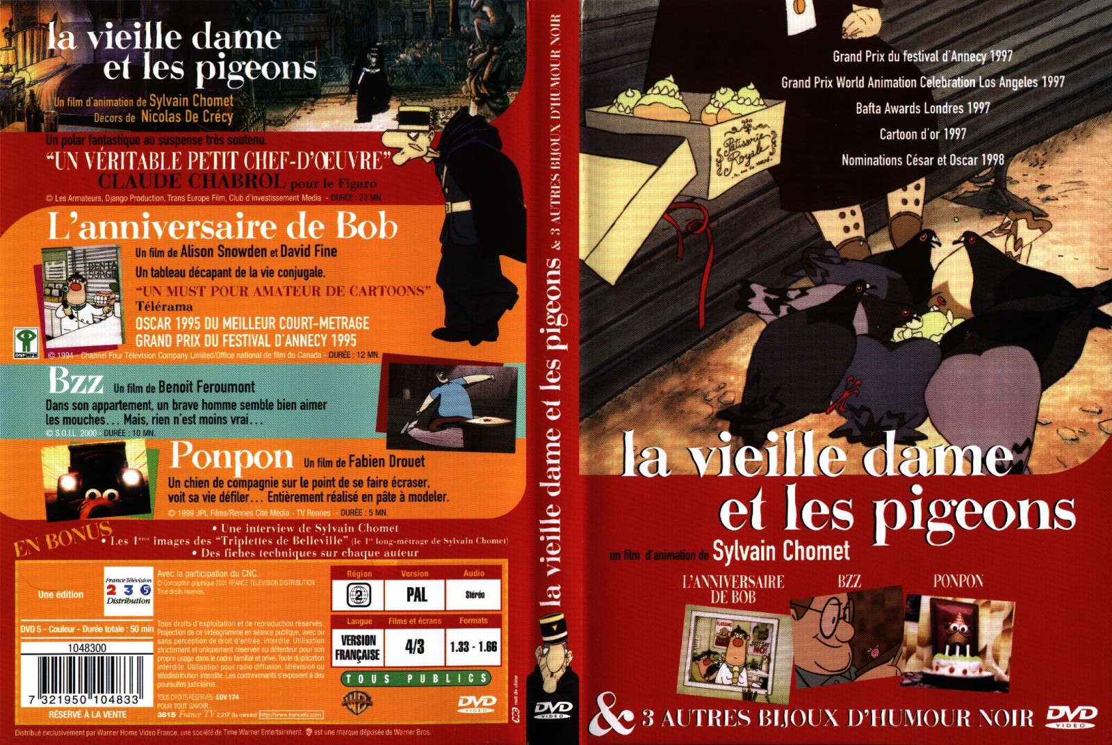 Jaquette DVD La vieille dame et les pigeons