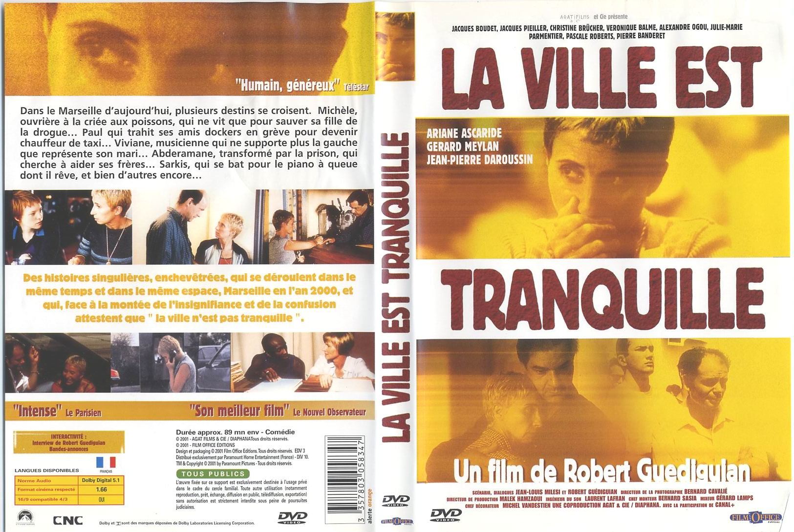 Jaquette DVD La ville est tranquille