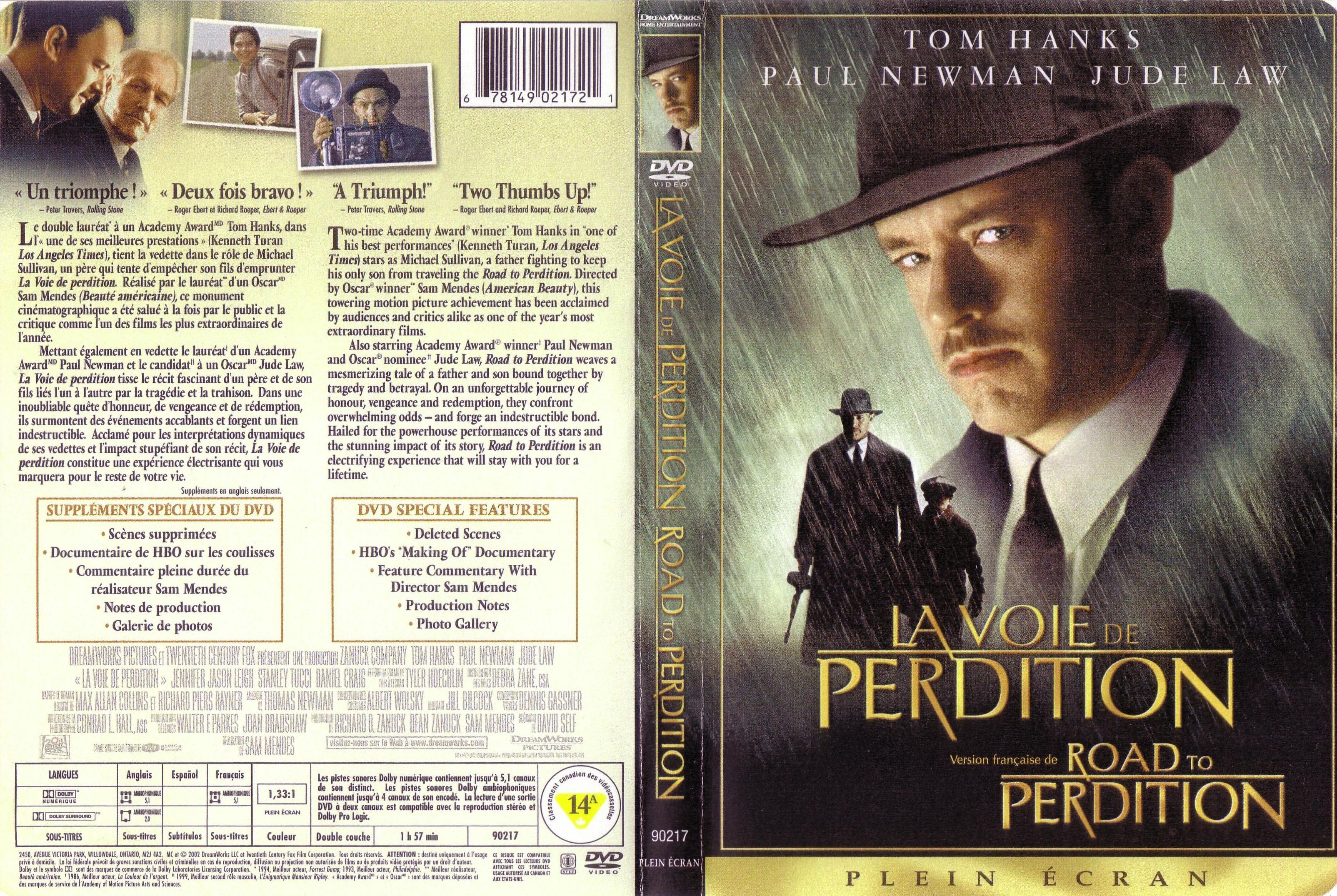 Jaquette DVD La voie de perdition