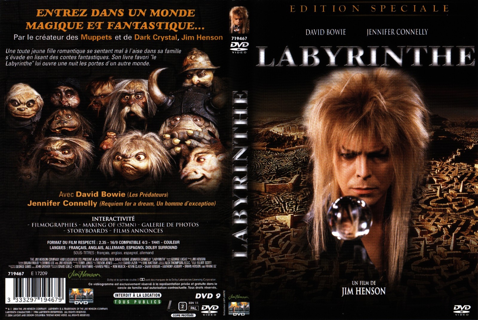 Jaquette DVD Labyrinthe v2