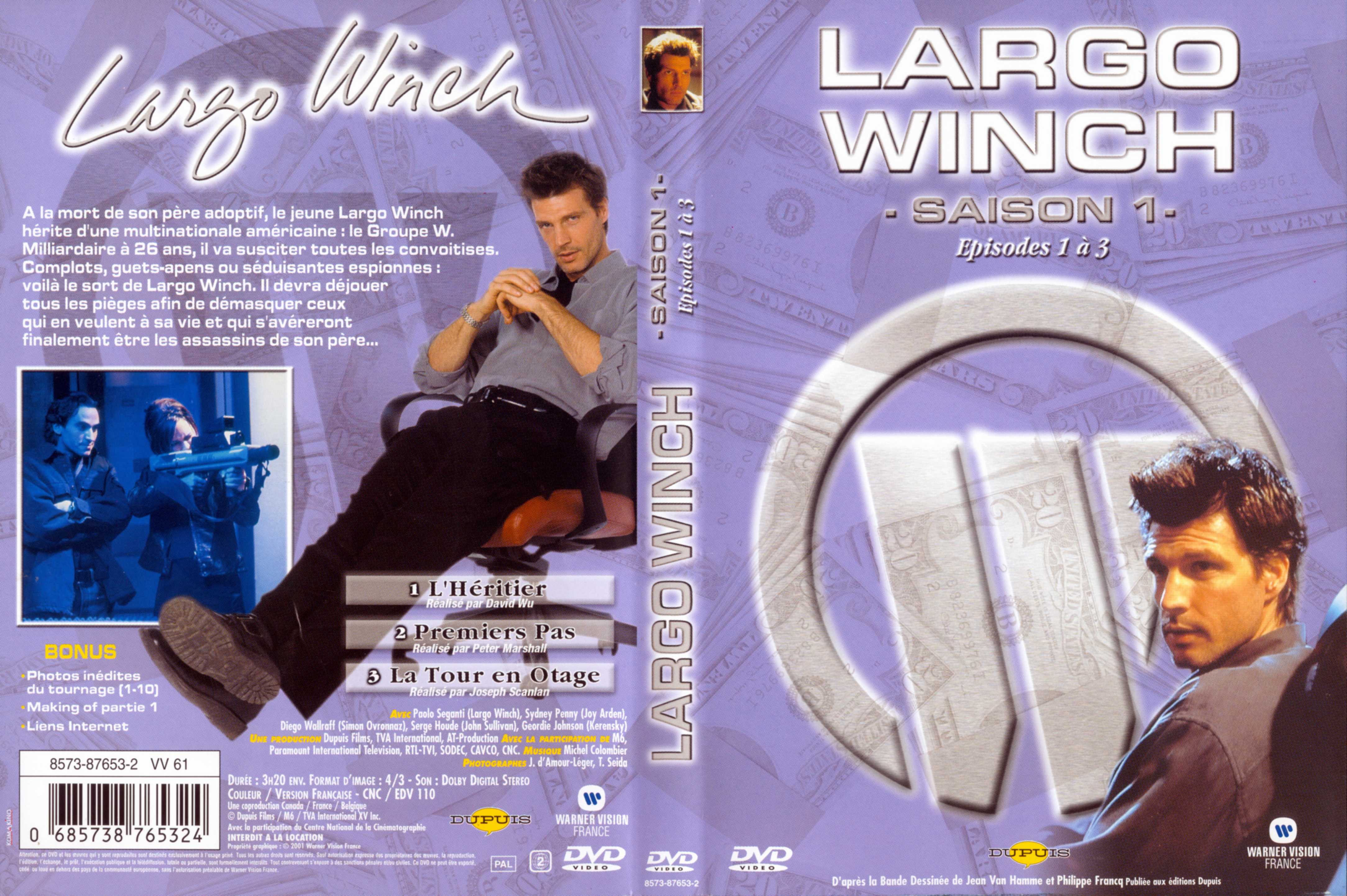 Jaquette DVD Largo Winch Saison 1 vol 01