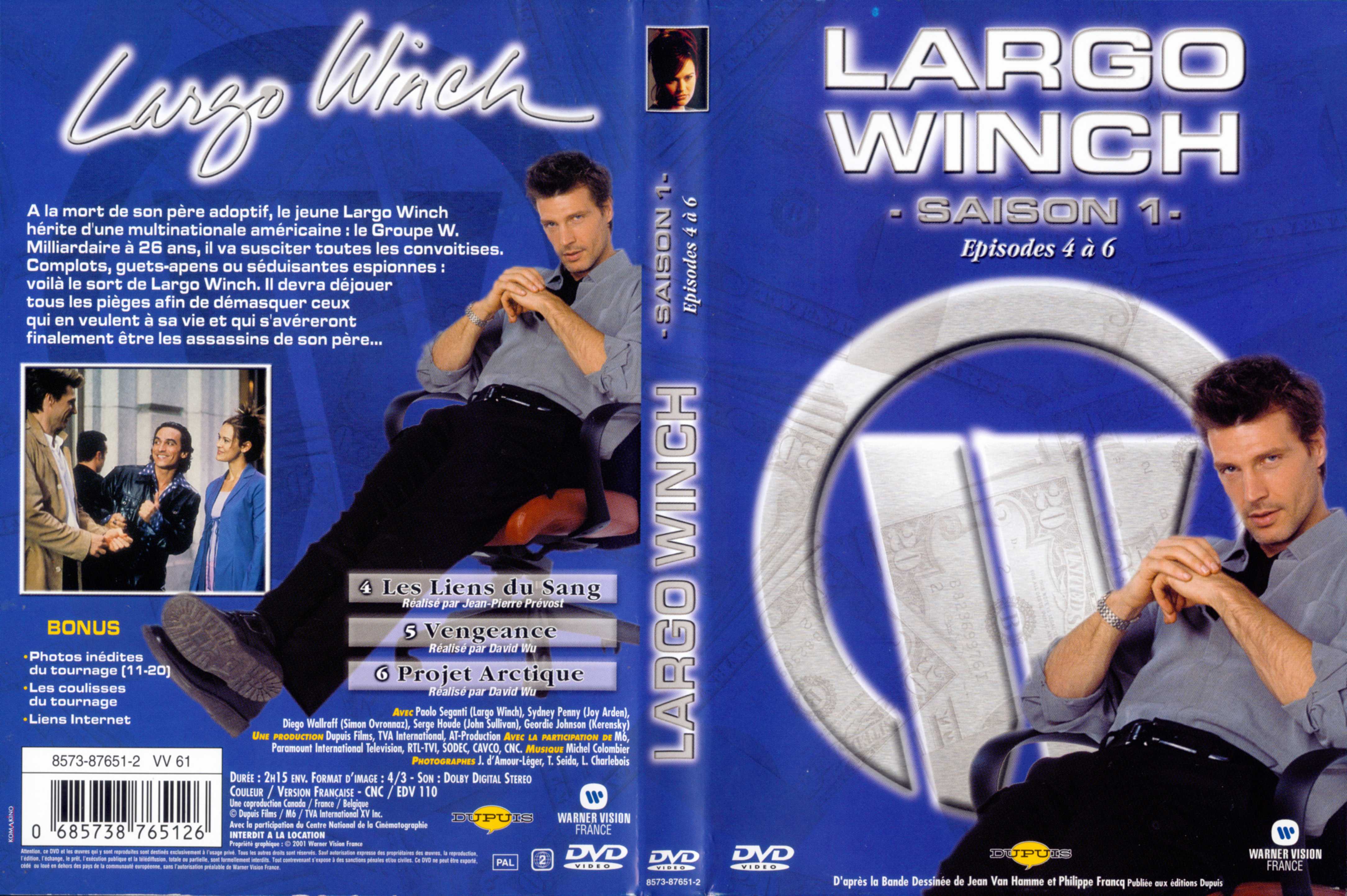 Jaquette DVD Largo Winch Saison 1 vol 02