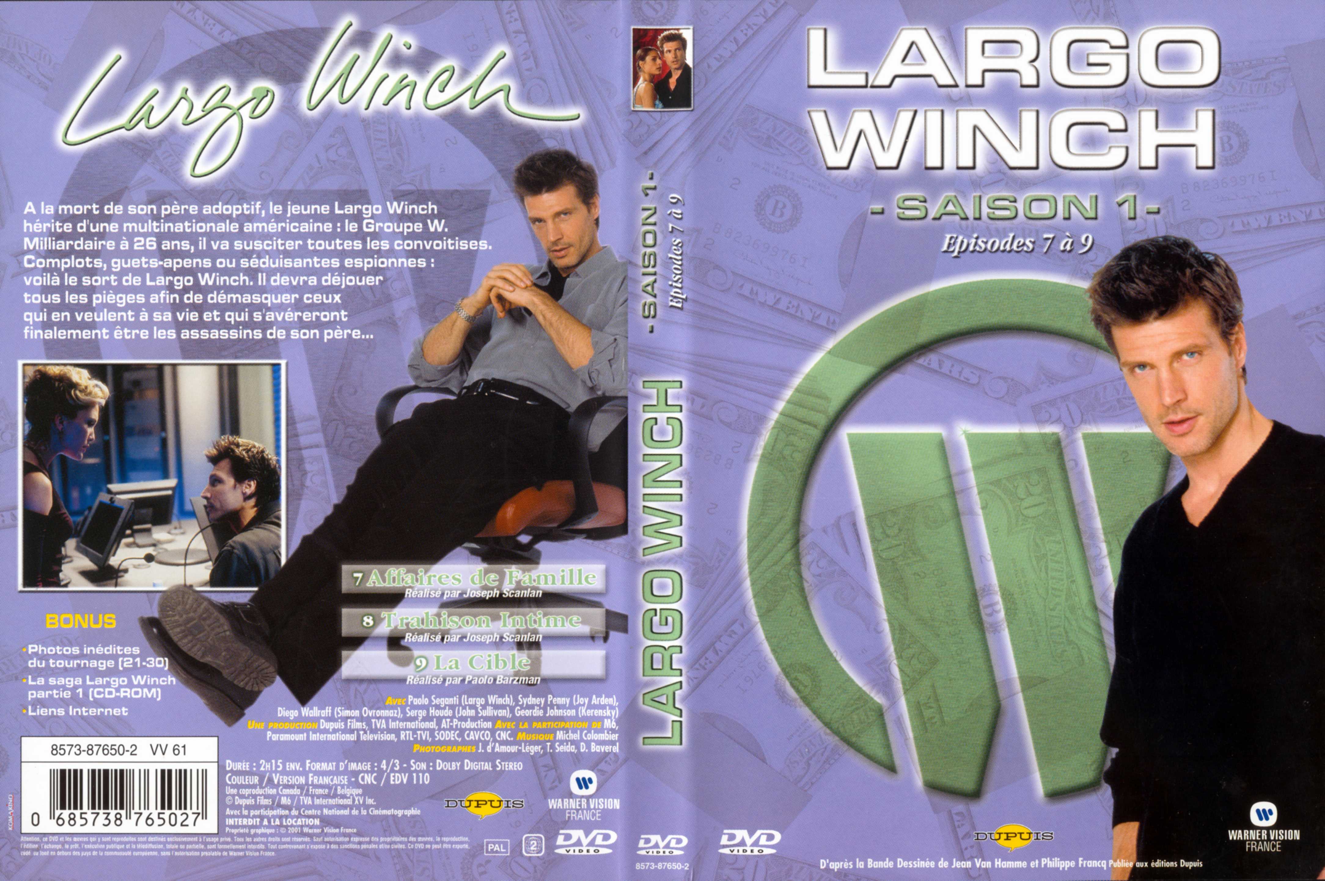 Jaquette DVD Largo Winch Saison 1 vol 03