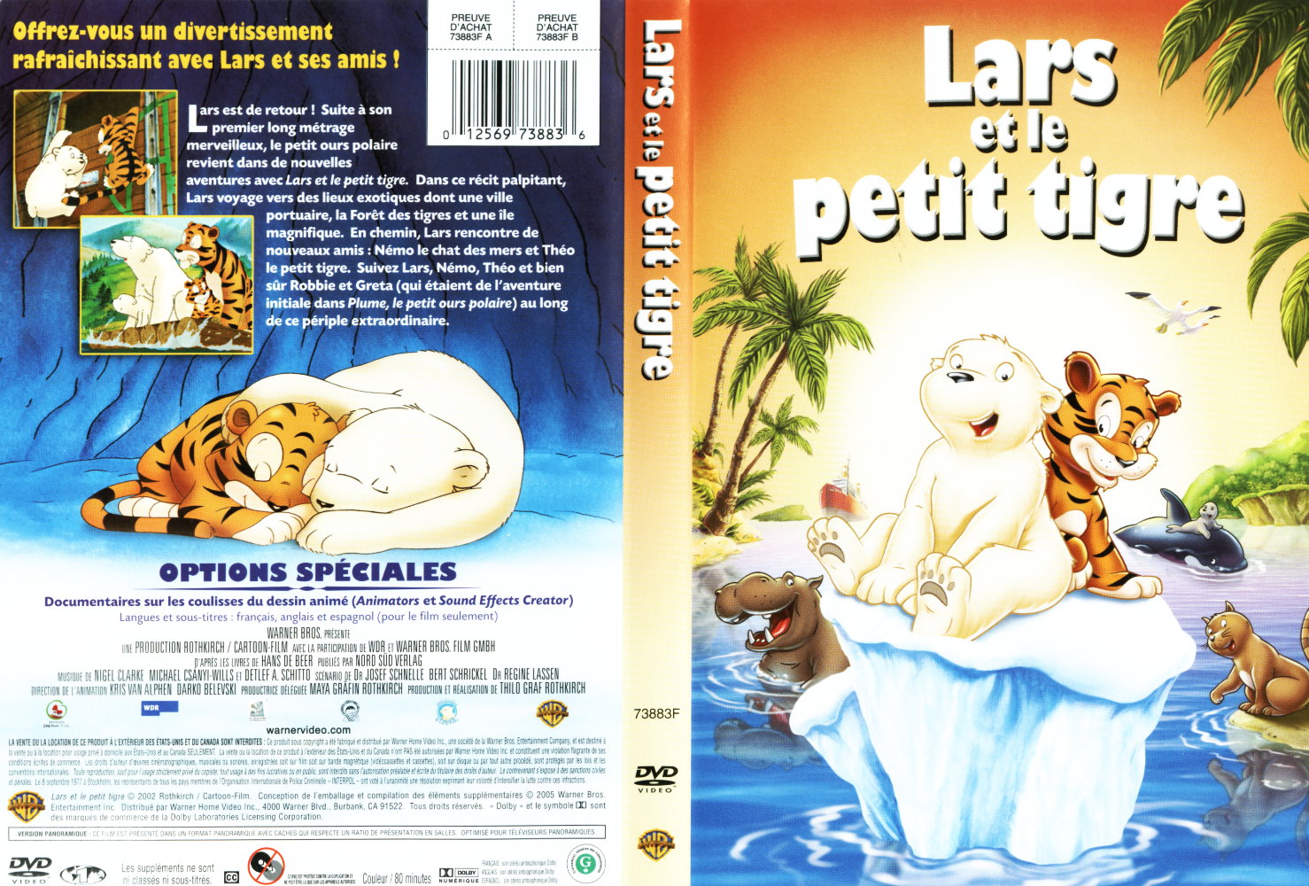 Jaquette DVD Lars et le petit tigre