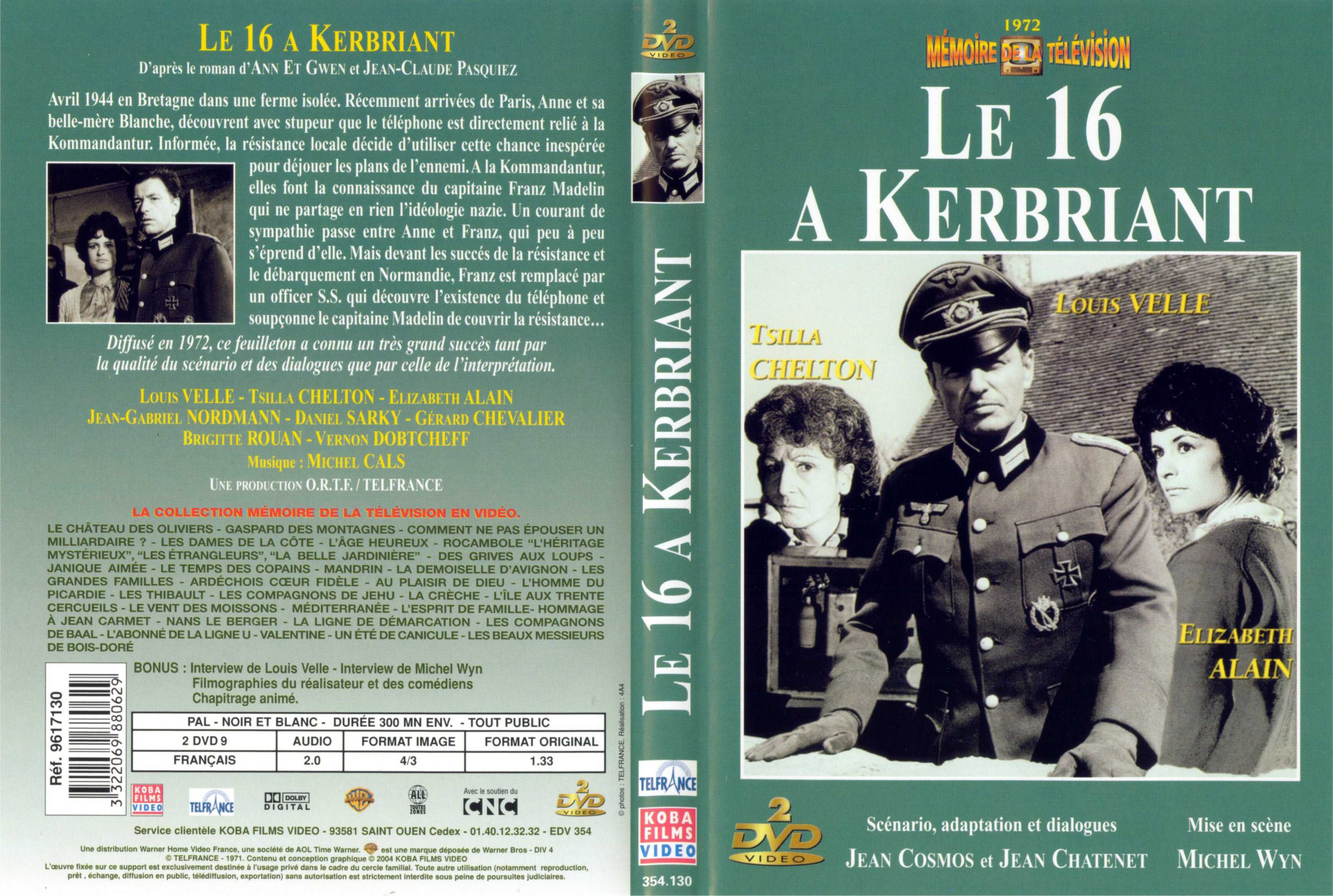 Jaquette DVD Le 16  Kerbriant