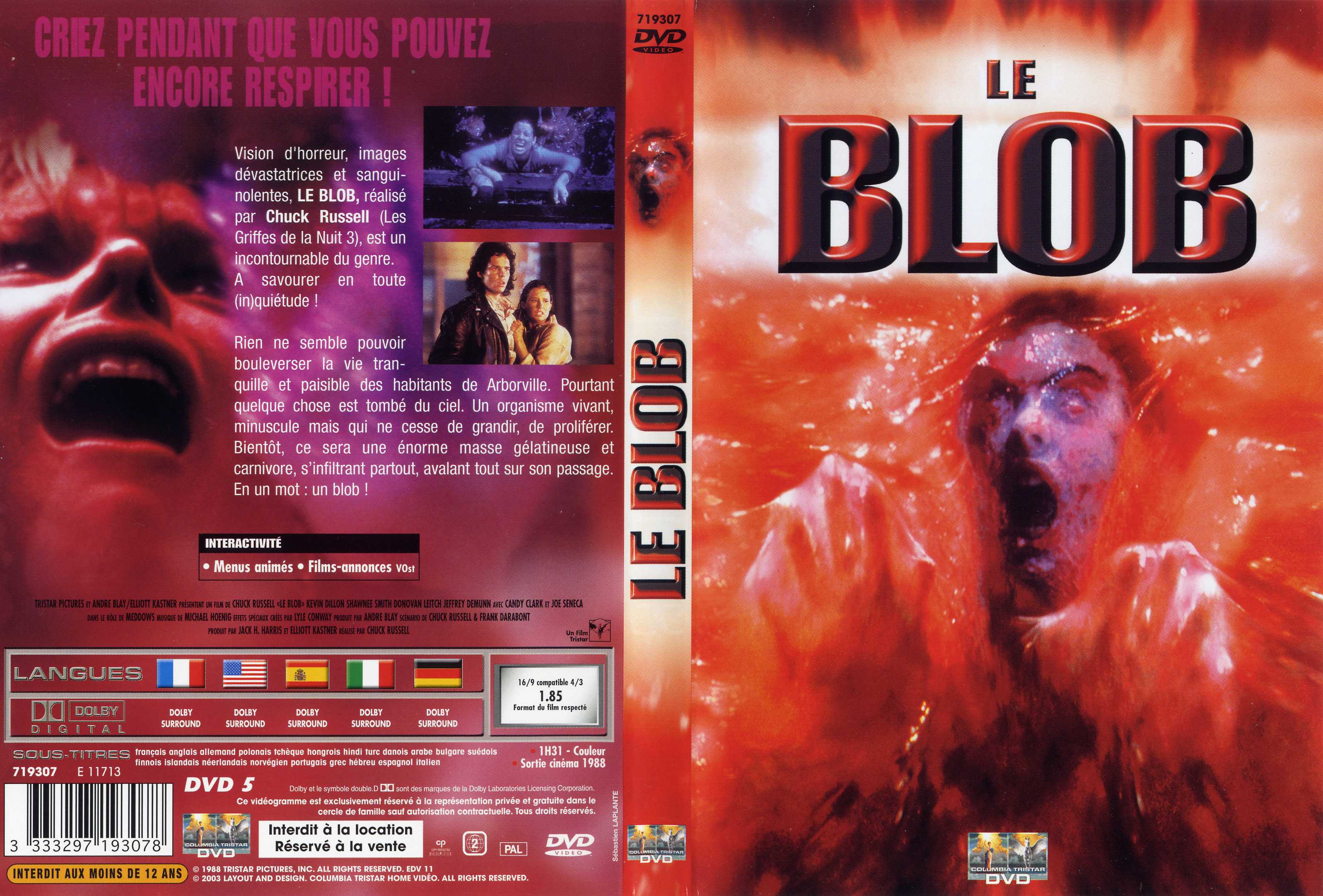 Jaquette DVD Le blob