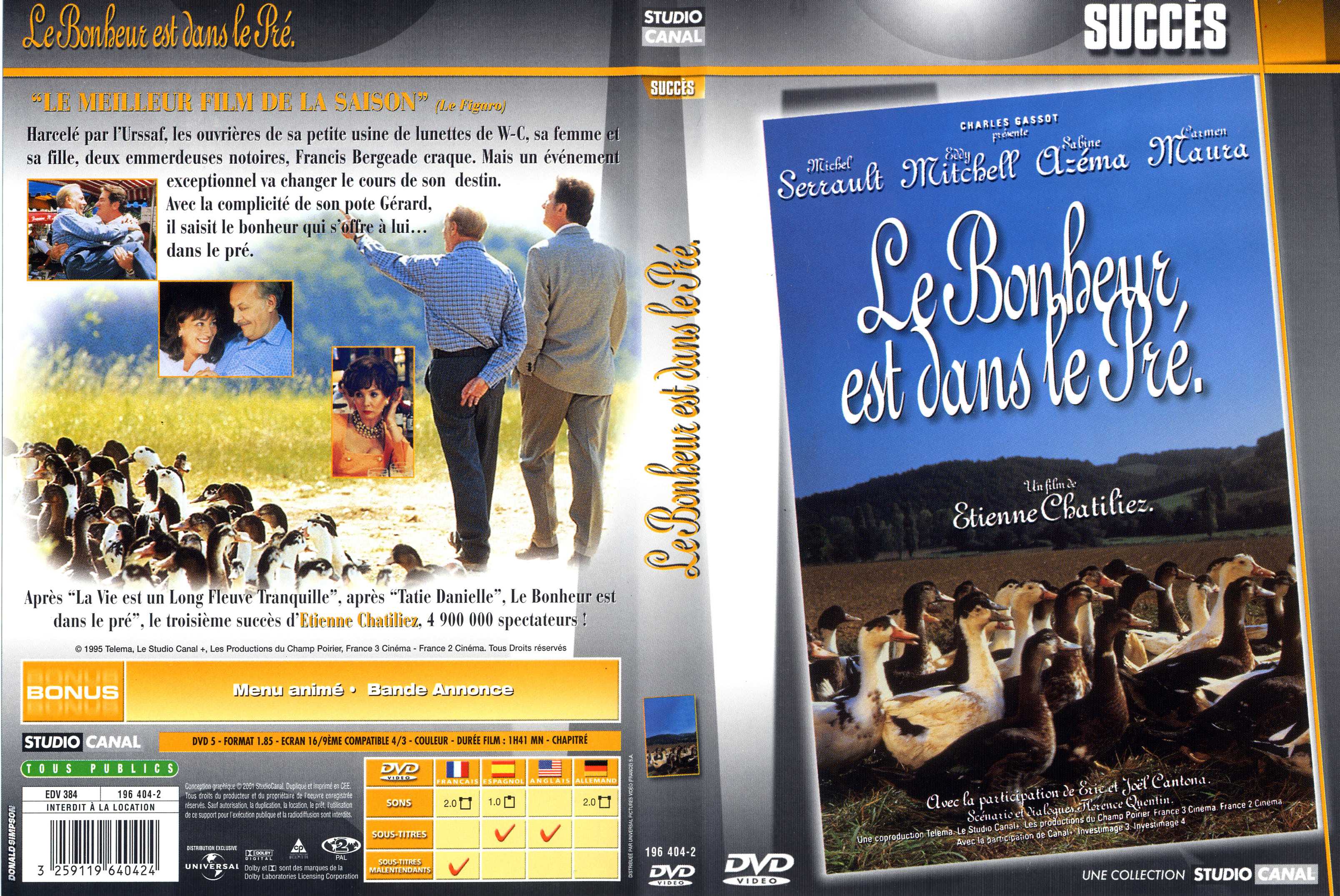 Jaquette DVD Le bonheur est dans le pr