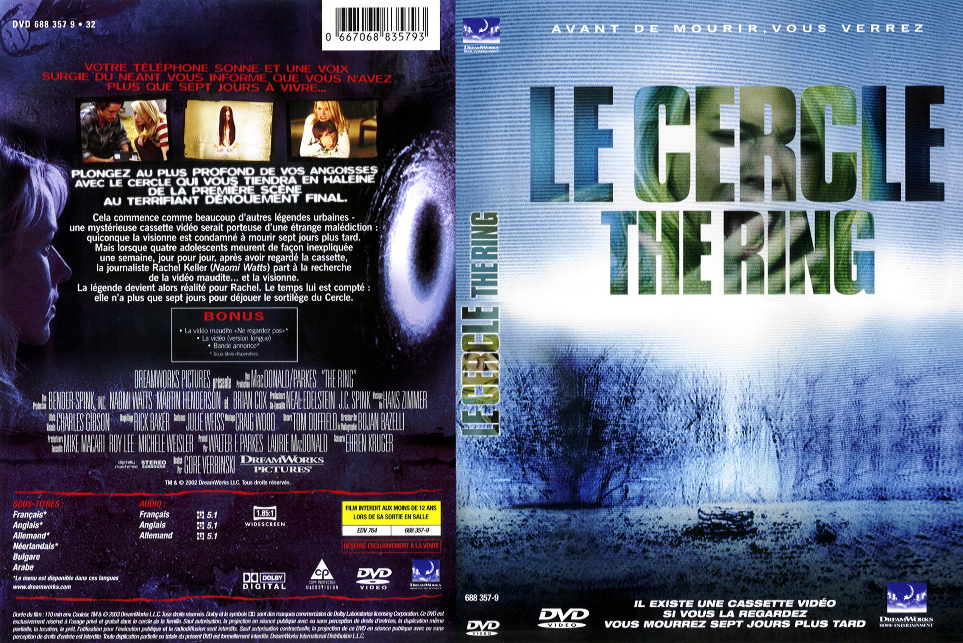 Jaquette DVD Le cercle