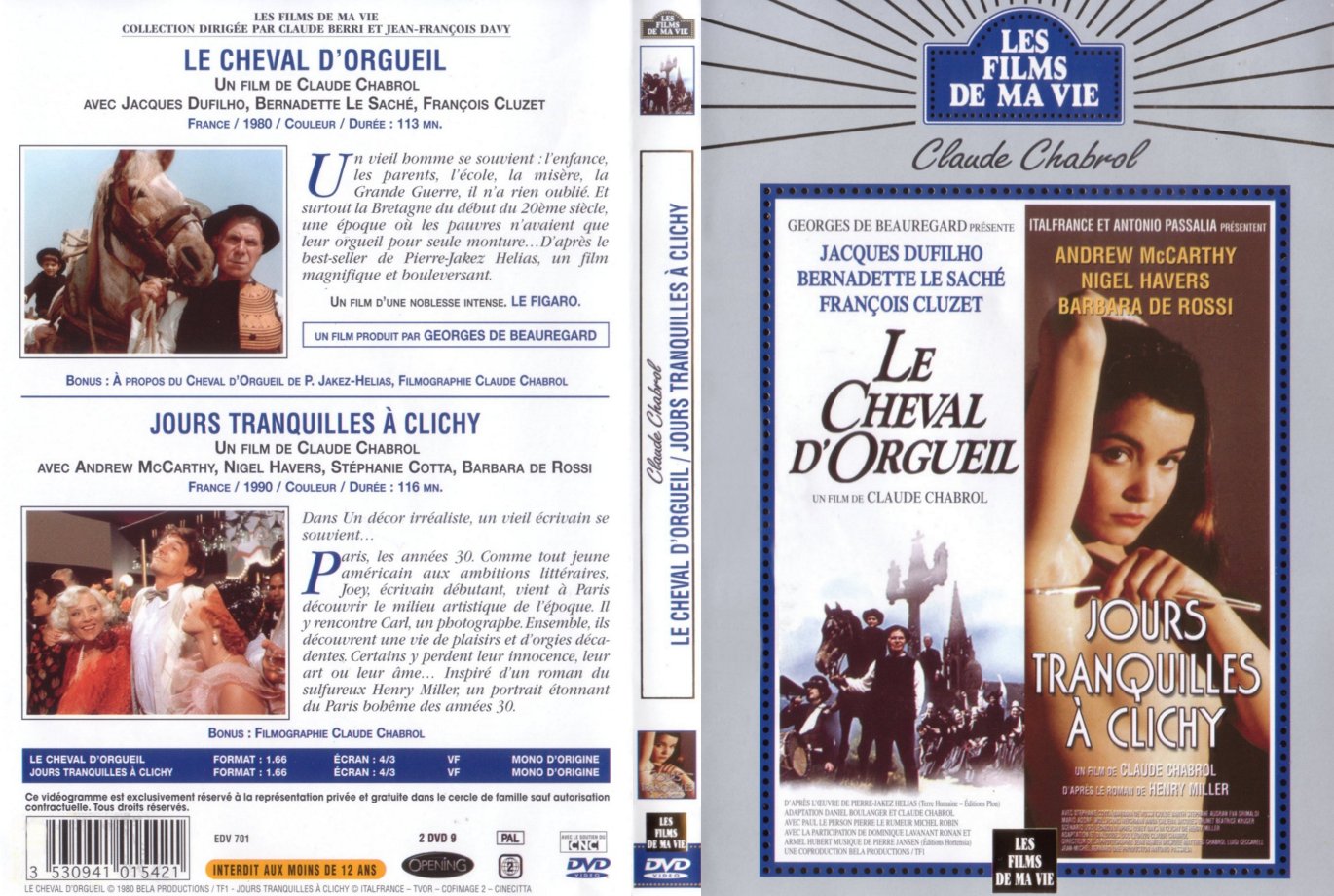 Jaquette DVD Le cheval d