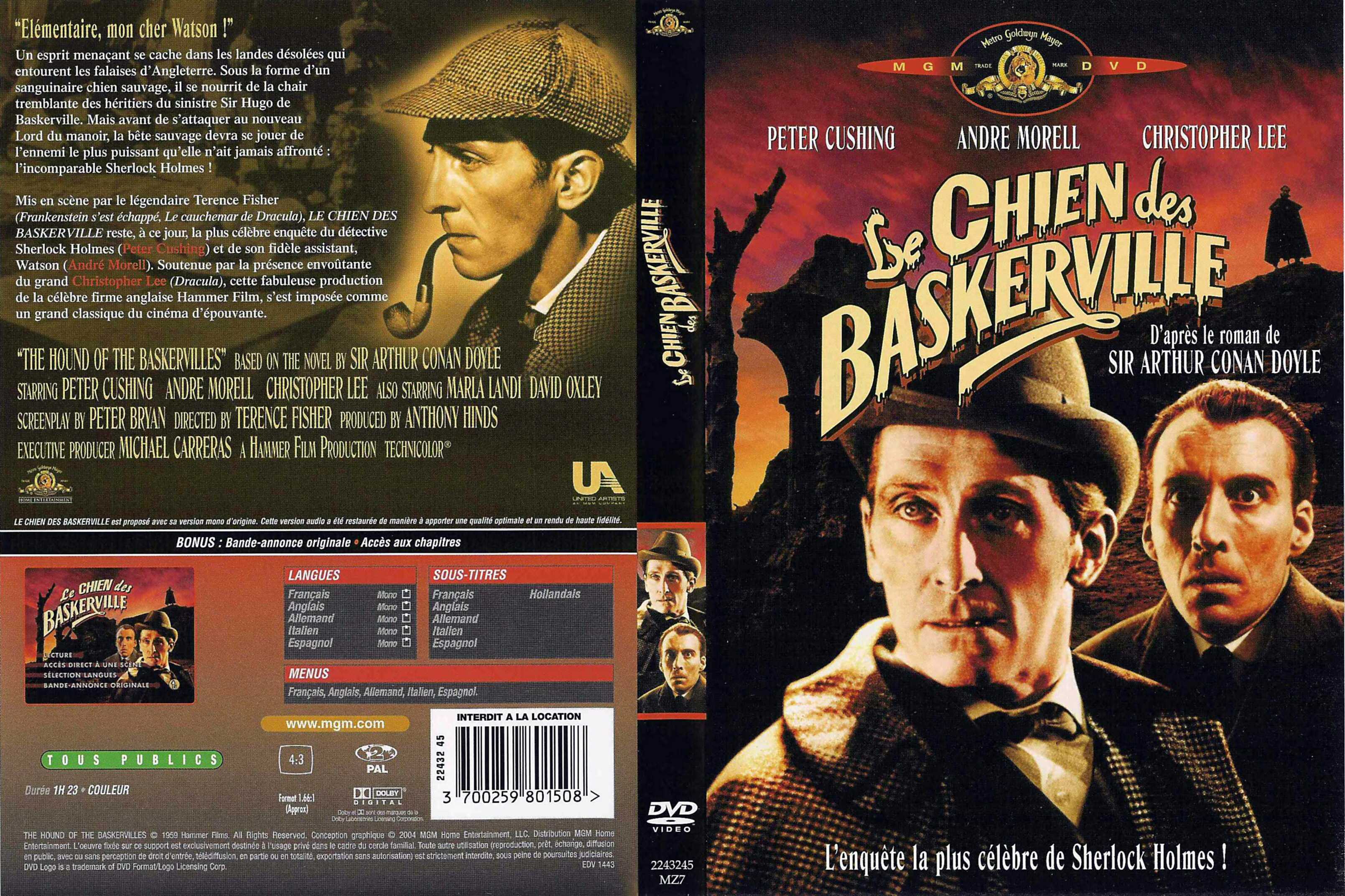 Jaquette DVD Le chien des baskervilles