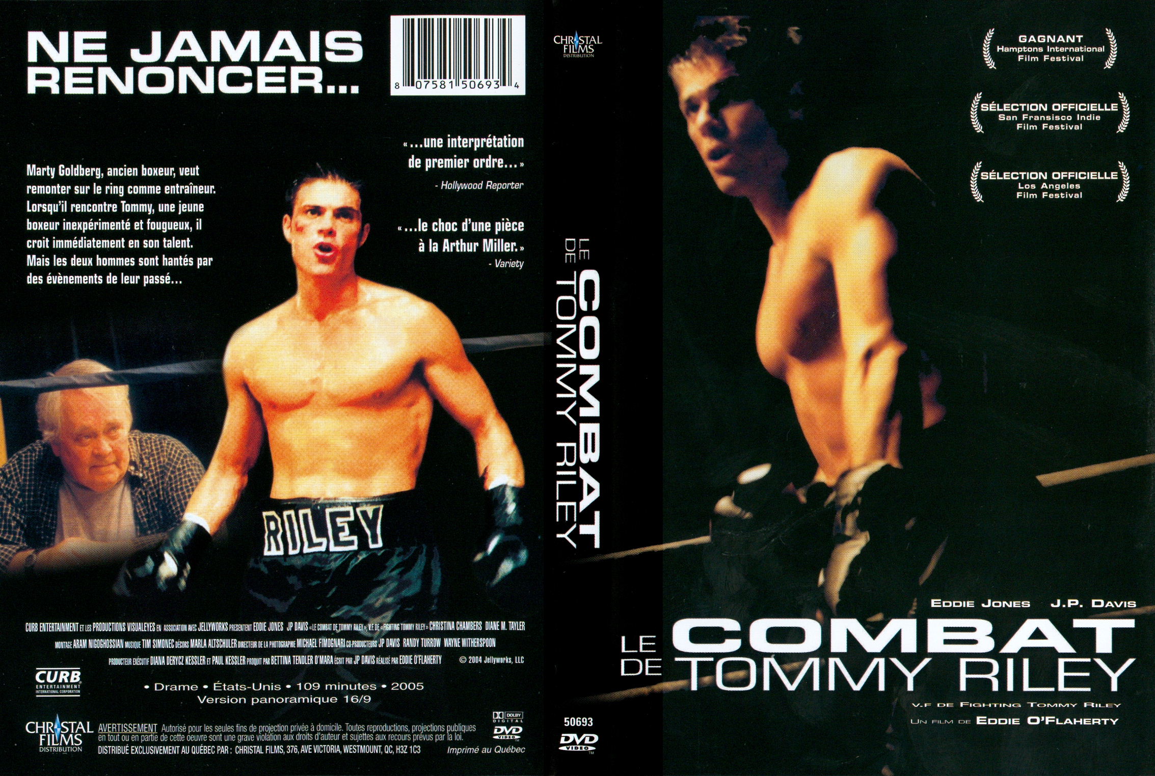 Jaquette DVD Le combat de Tommy Riley
