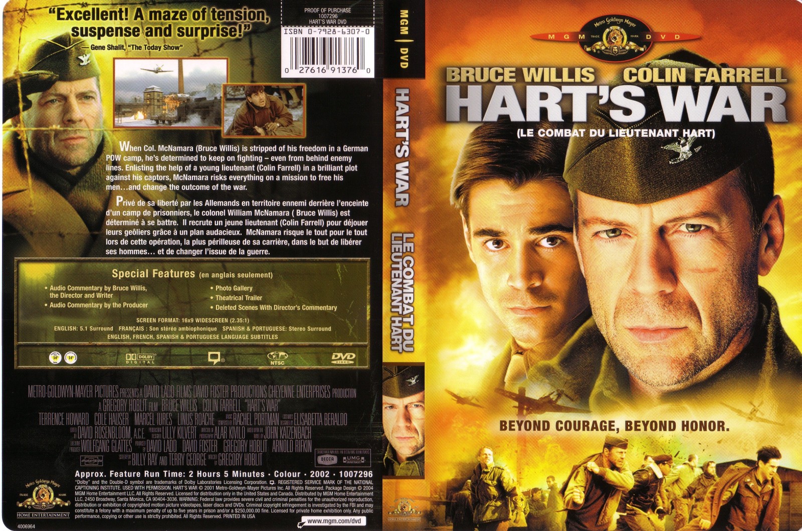 Jaquette DVD Le combat du Lieutenant Hart