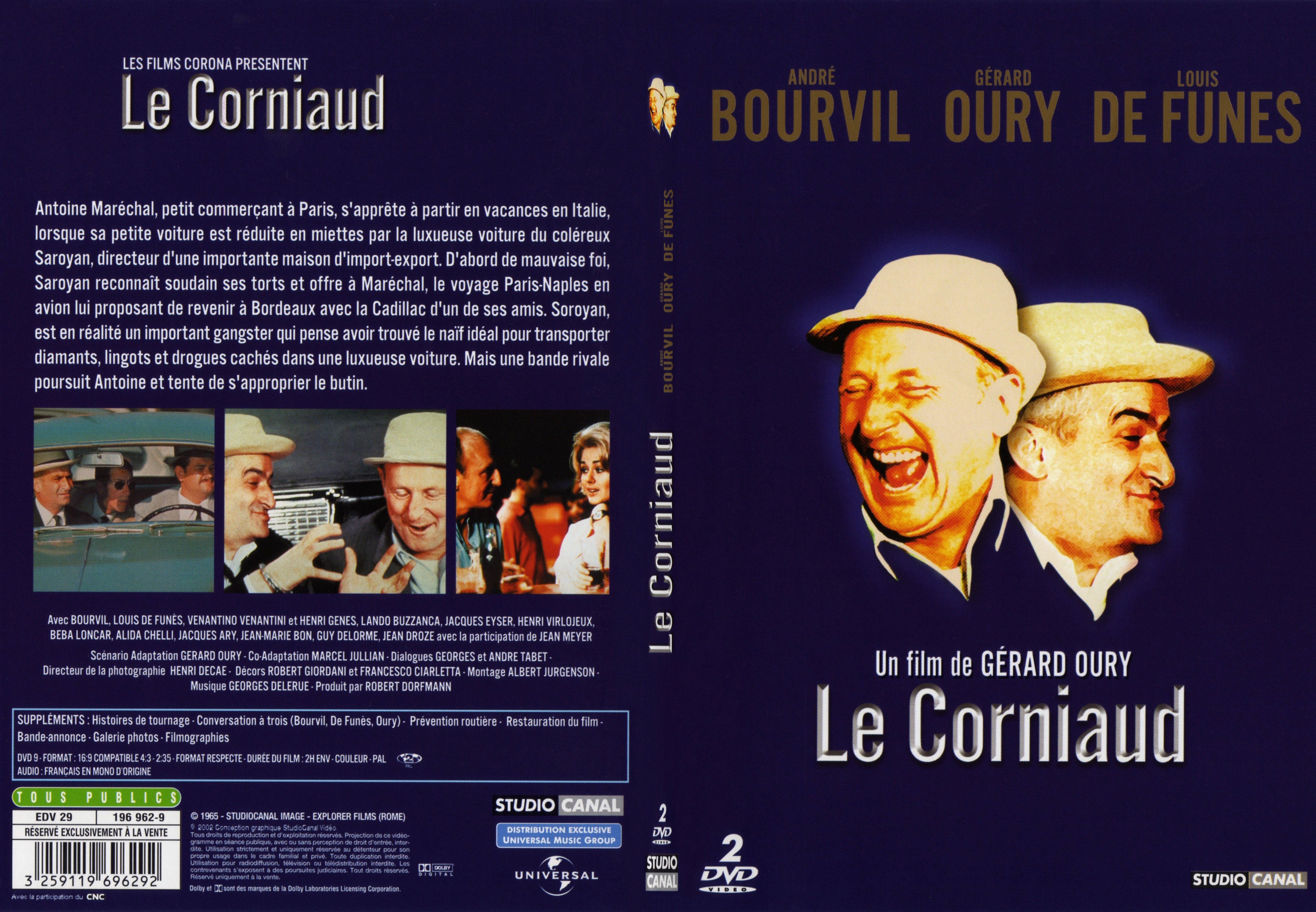 Jaquette DVD Le corniaud - SLIM
