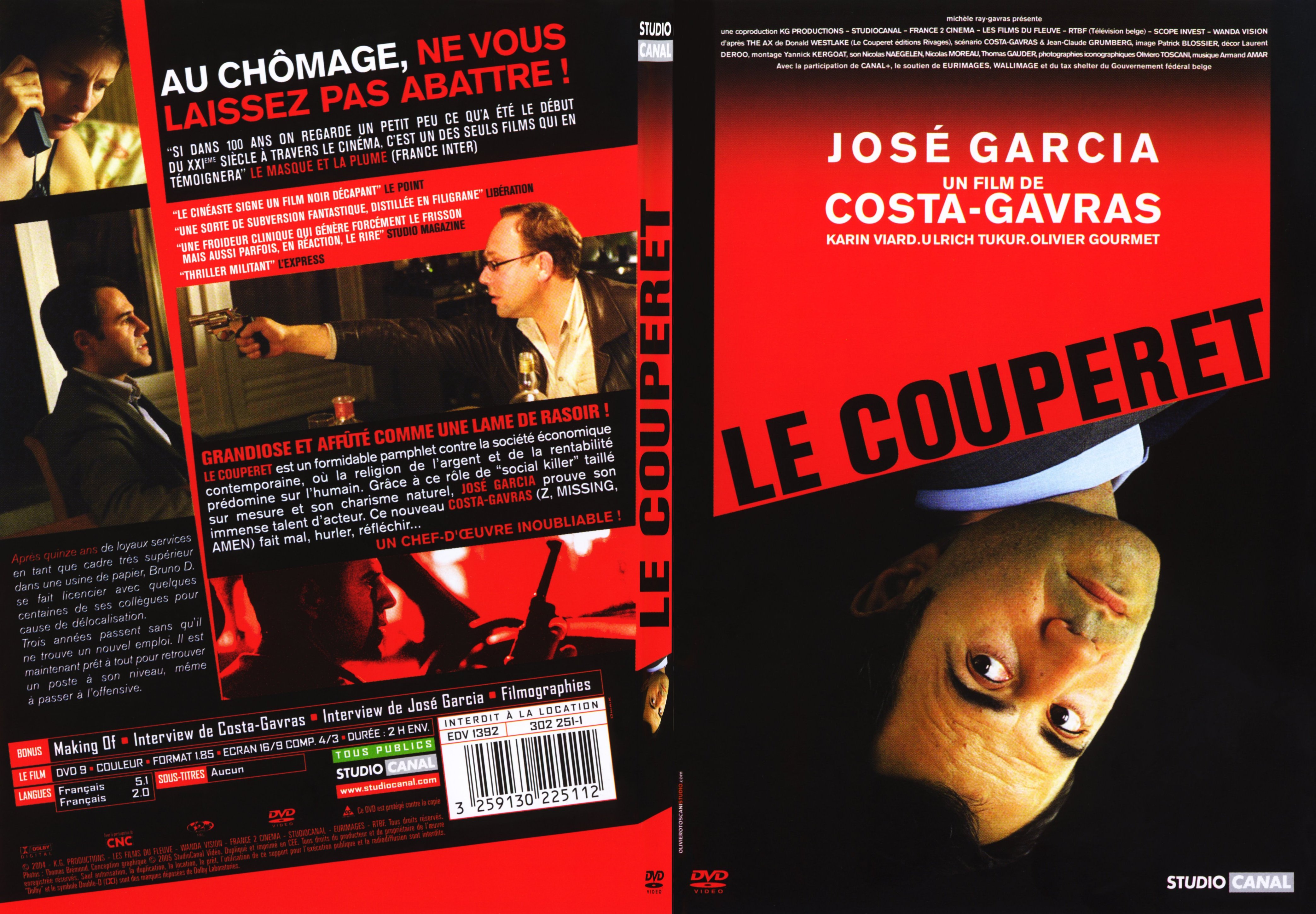 Jaquette DVD Le couperet - SLIM