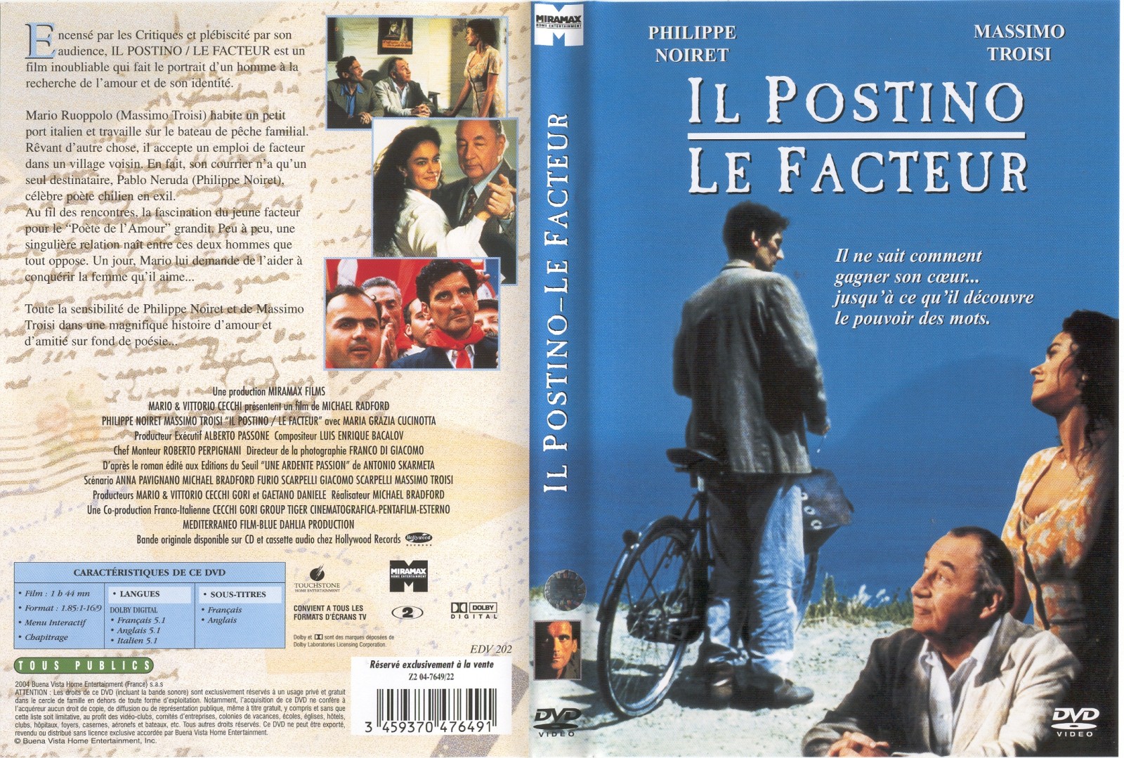 Jaquette DVD Le facteur