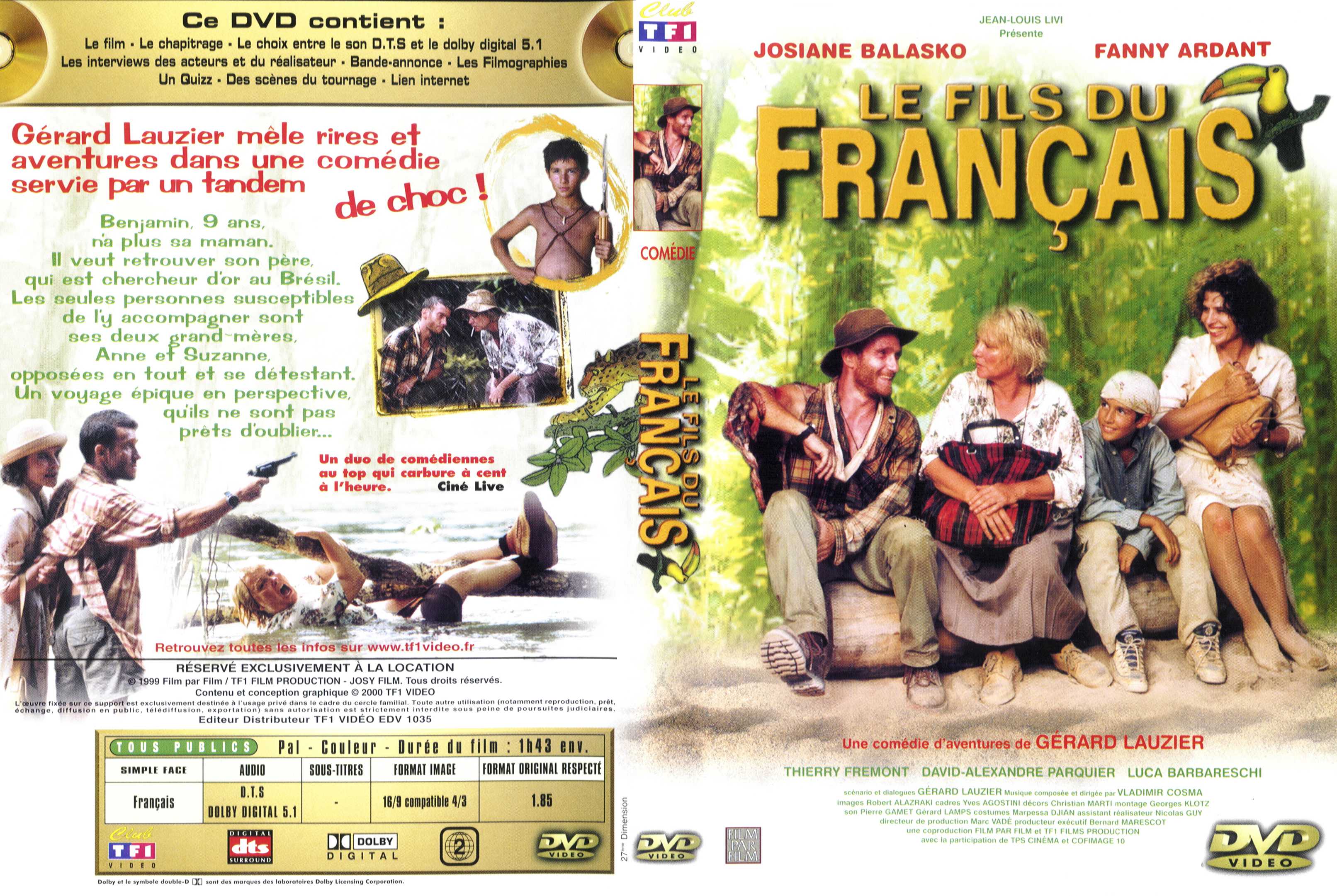 Jaquette DVD Le fils du francais