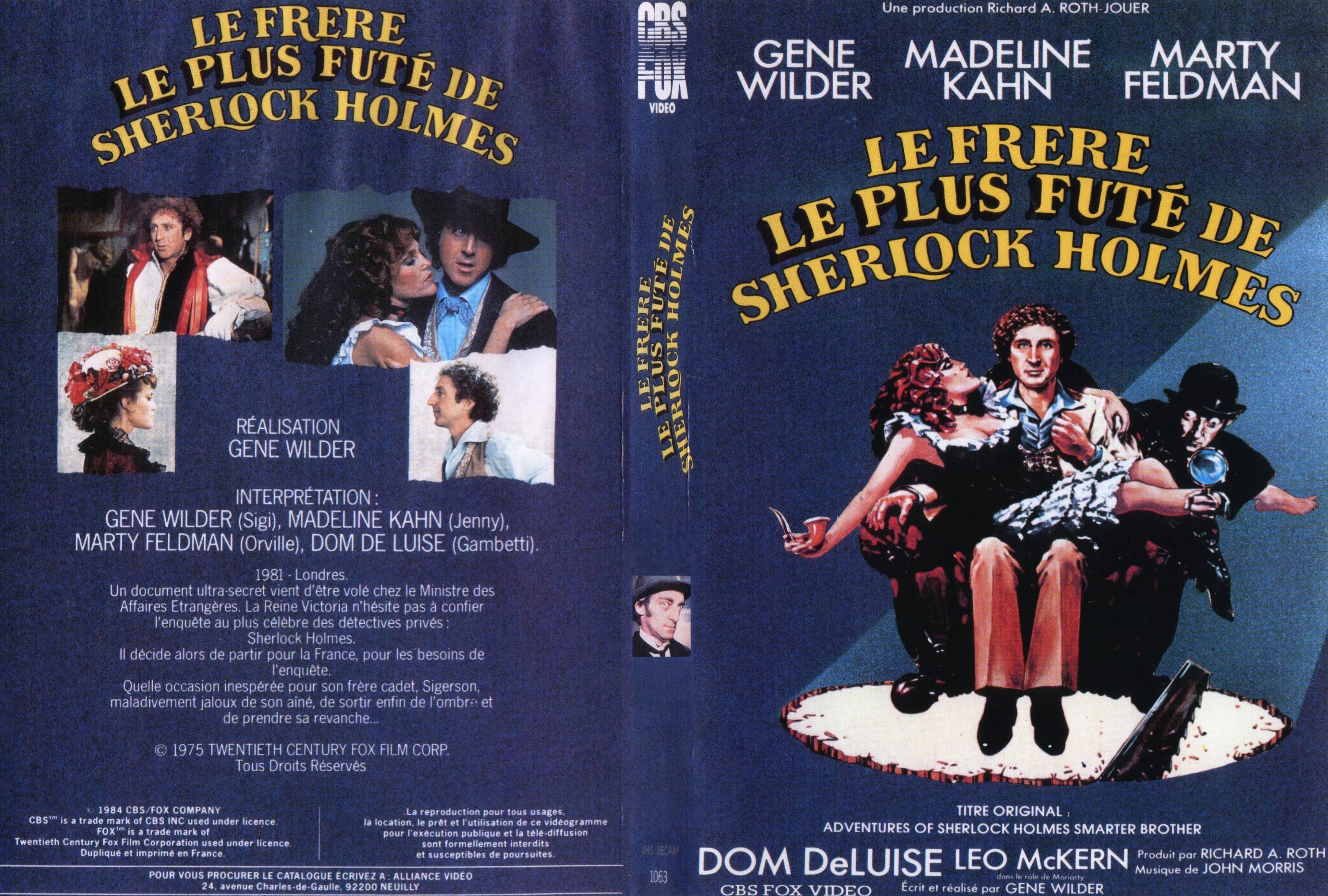 Jaquette DVD Le frre le plus fut de Sherlock Holmes