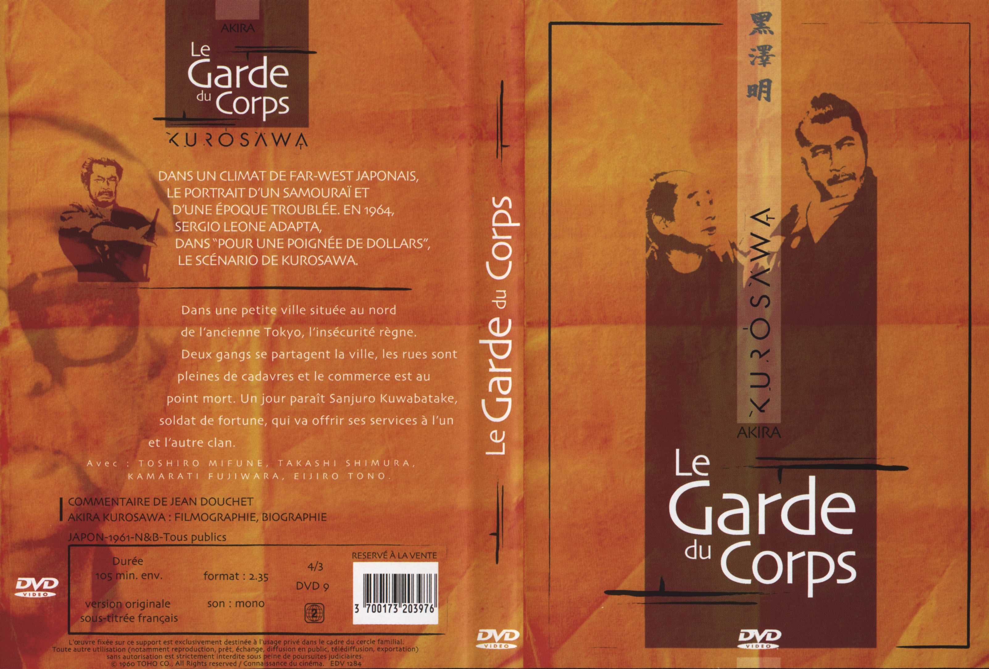 Jaquette DVD Le garde du corps v2