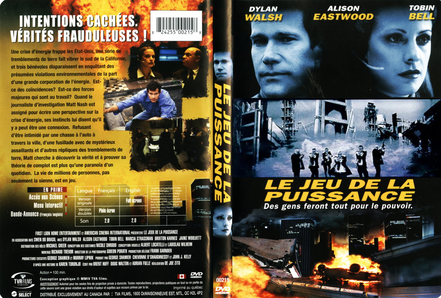 Jaquette DVD Le jeu de la puissance (2004)
