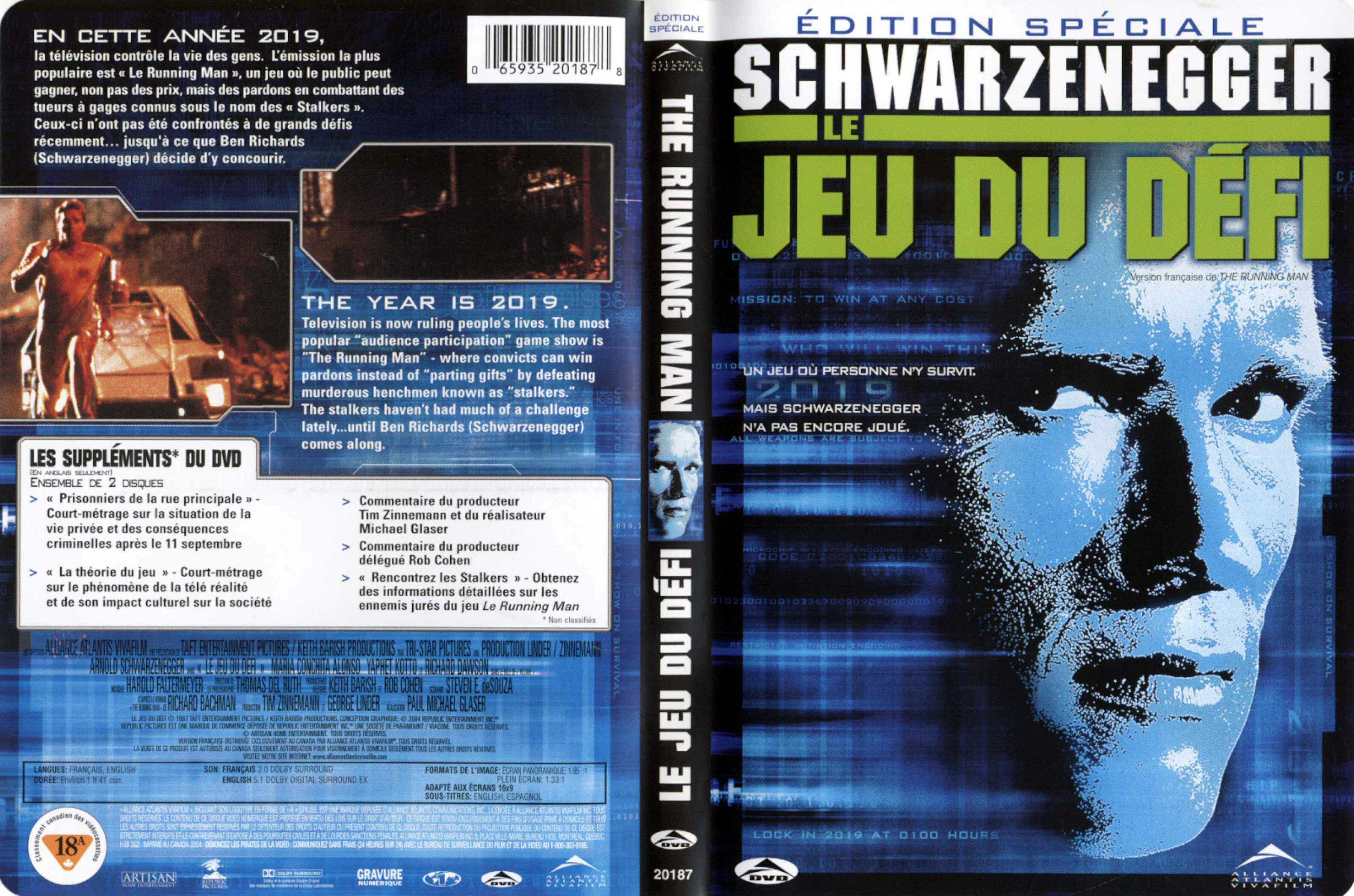 Jaquette DVD Le jeu du dfi