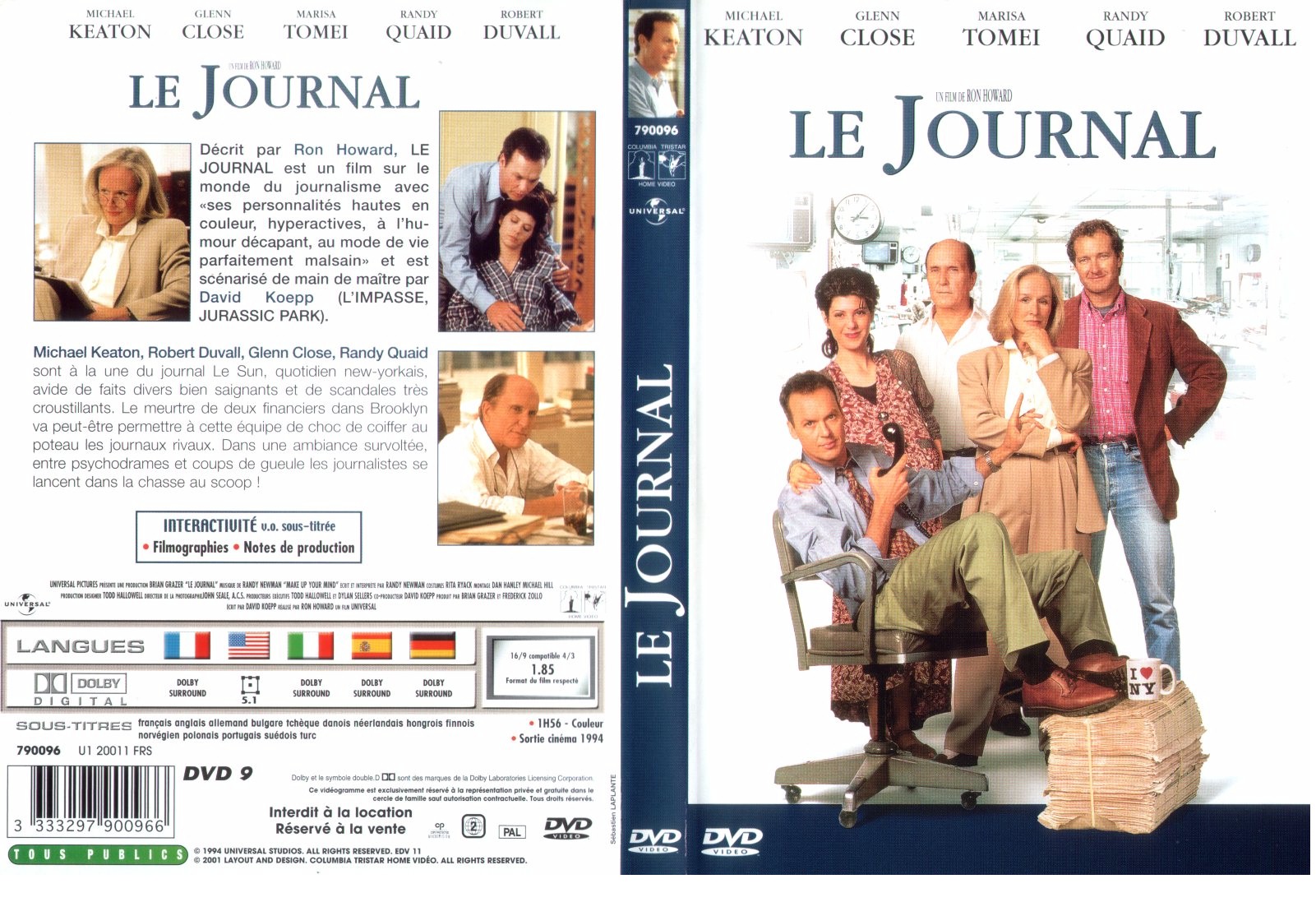 Jaquette DVD Le journal