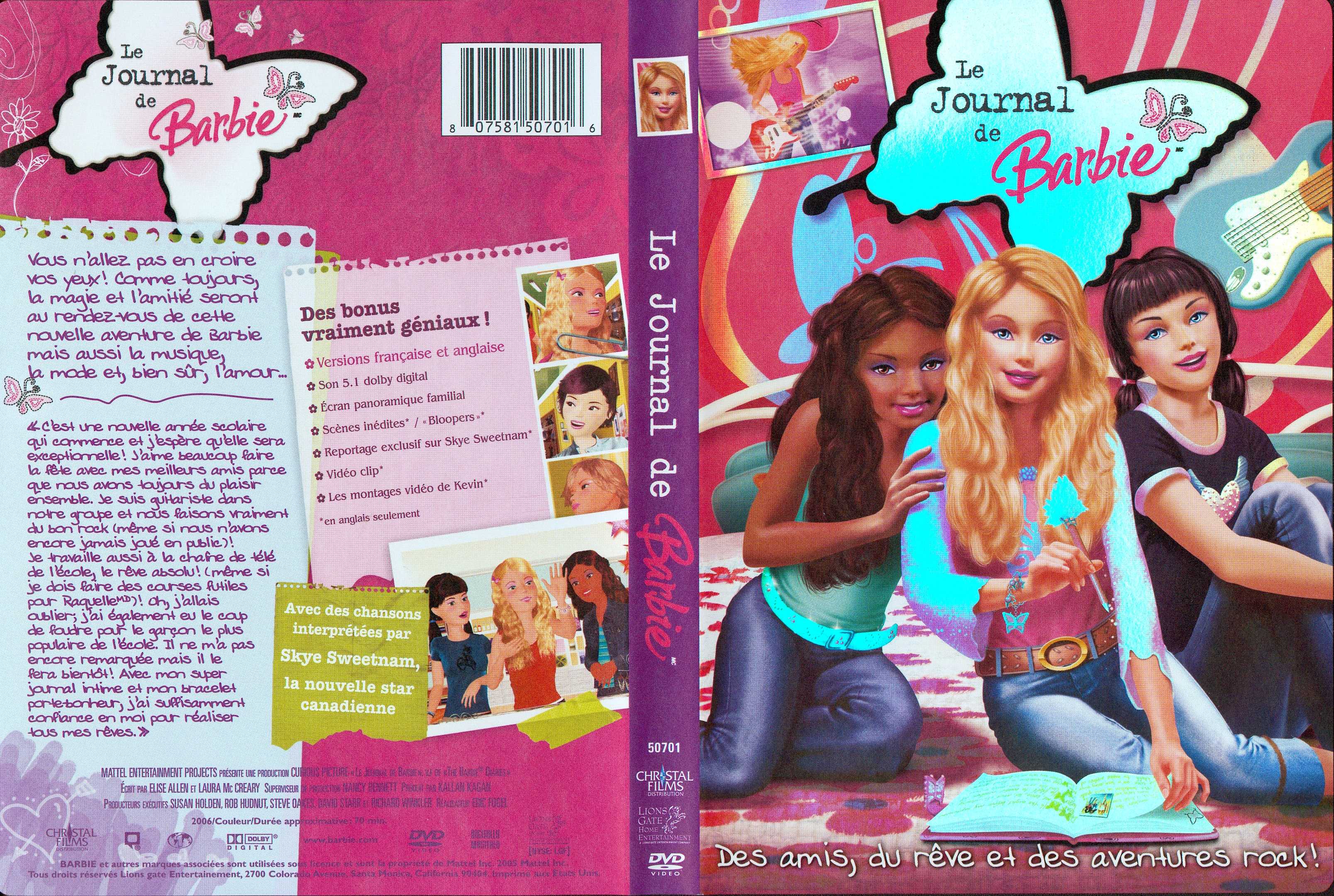 Jaquette DVD Le journal de barbie
