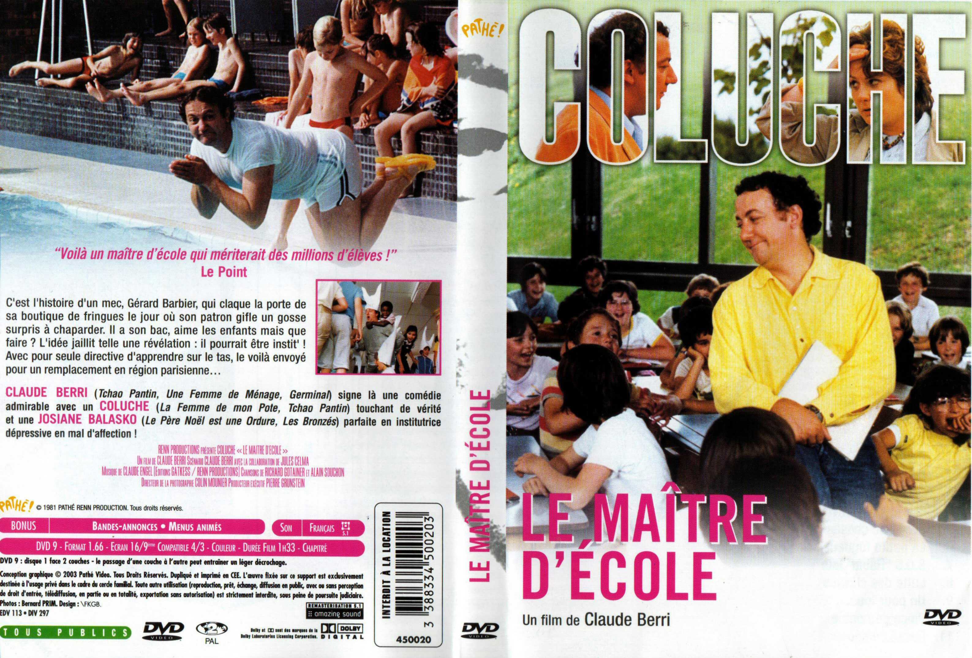 Jaquette DVD Le maitre d