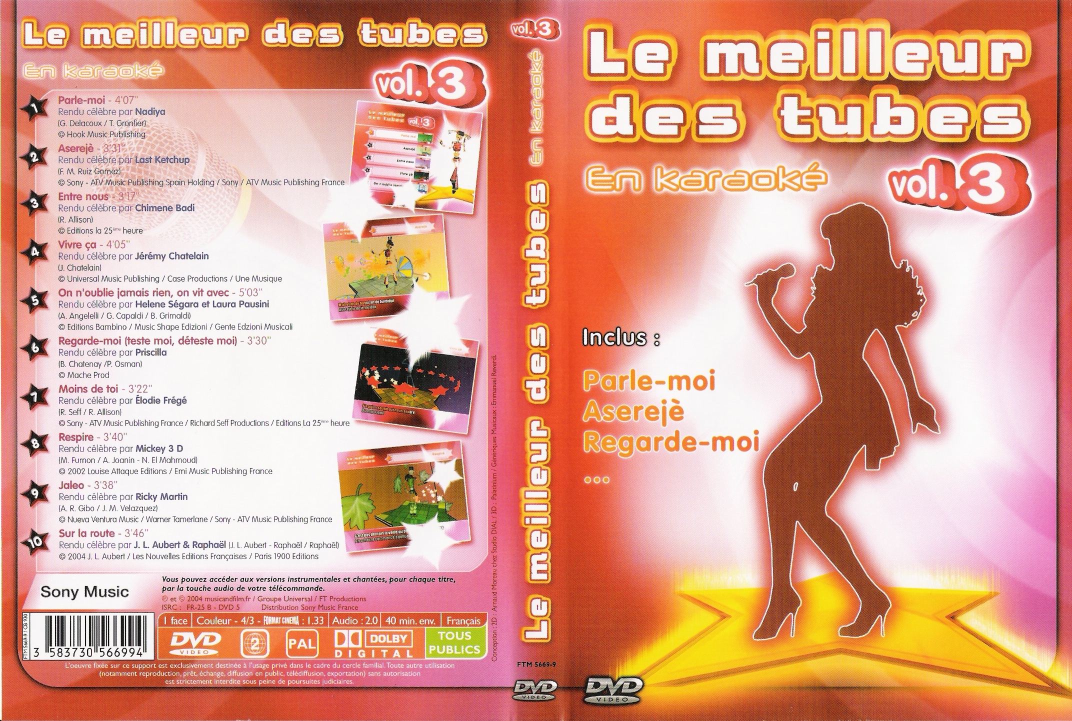 Jaquette DVD Le meilleur des tubes vol 3