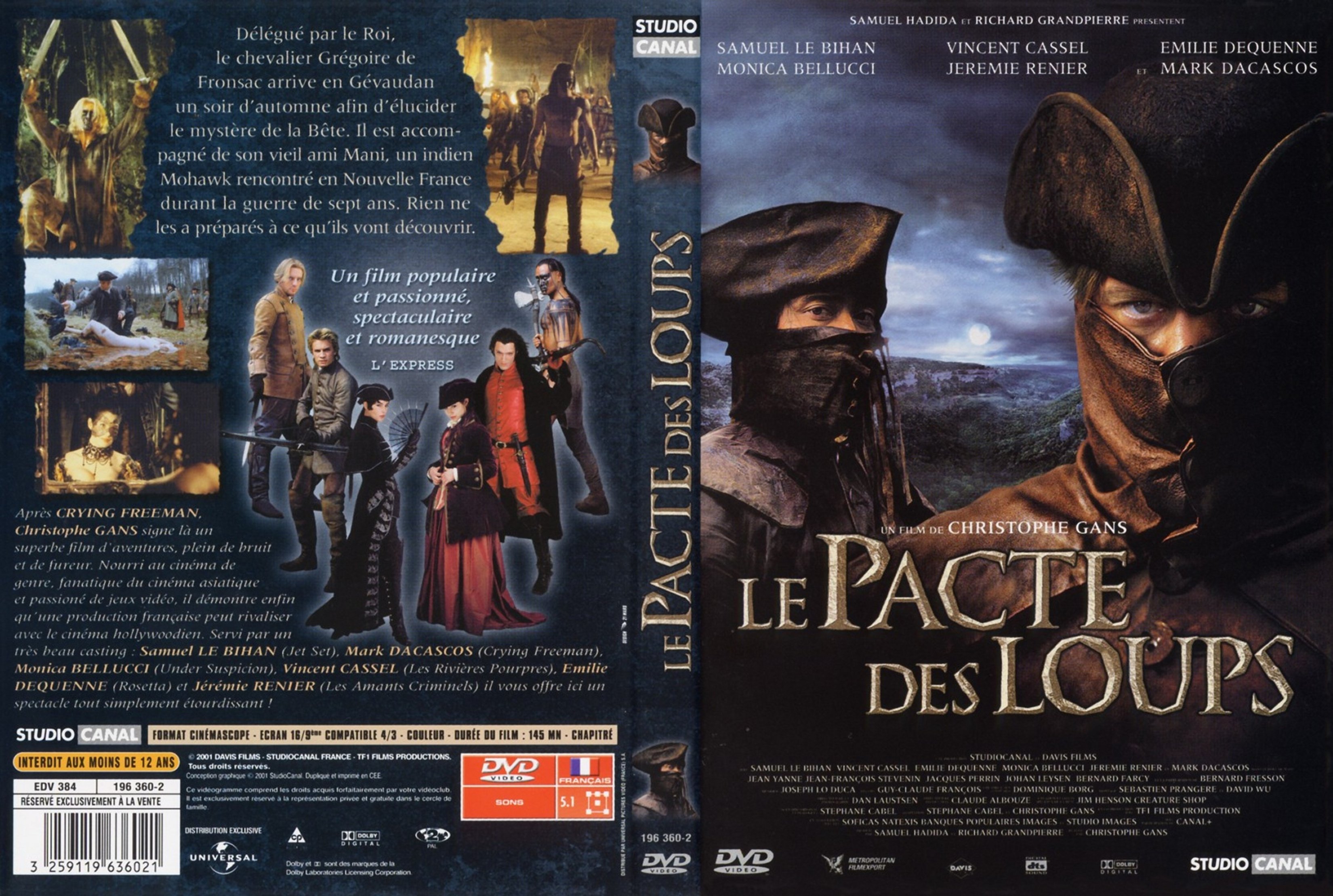 Jaquette DVD Le pacte des loups