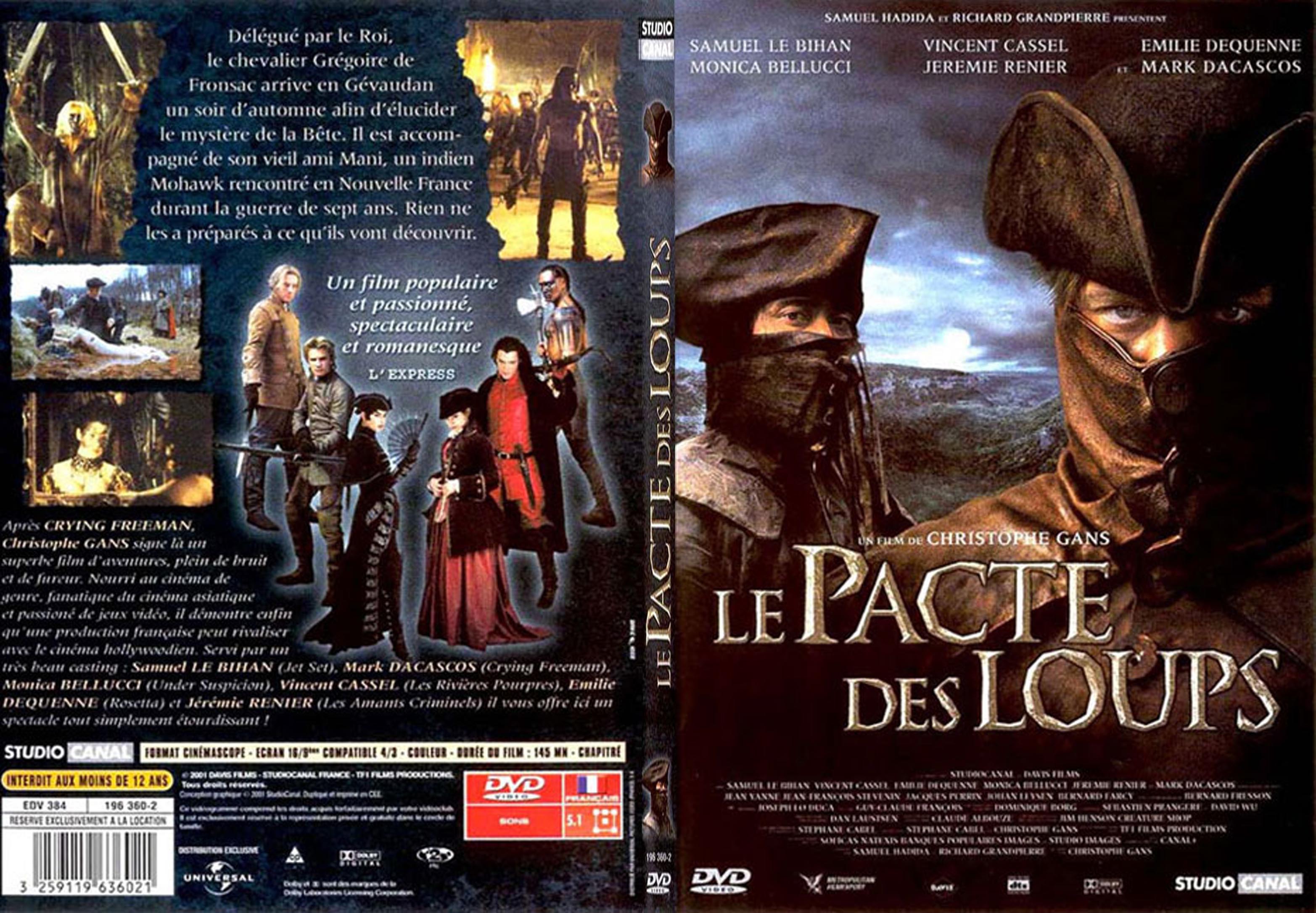 Jaquette DVD Le pacte des loups - SLIM