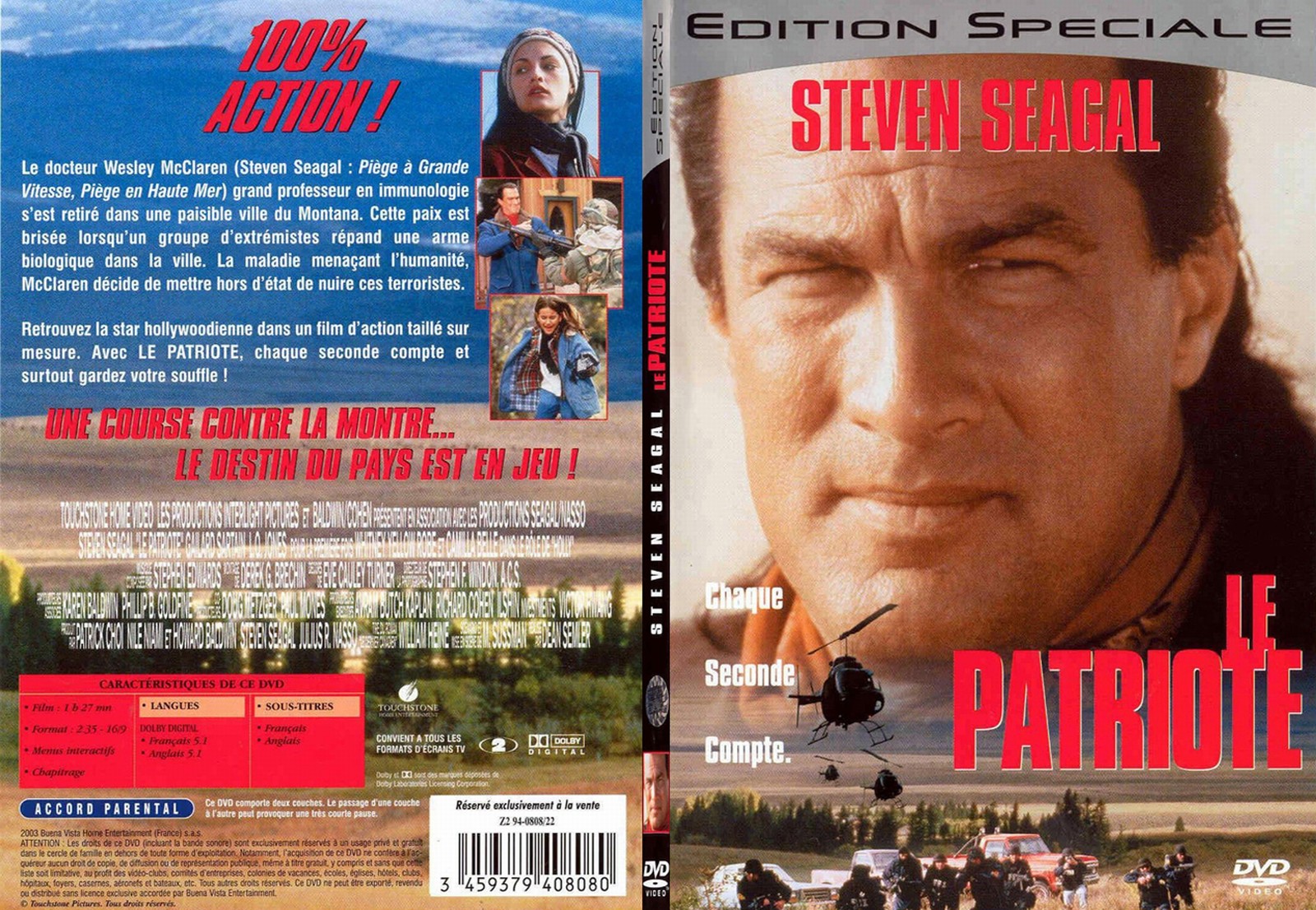 Jaquette DVD Le patriote - SLIM