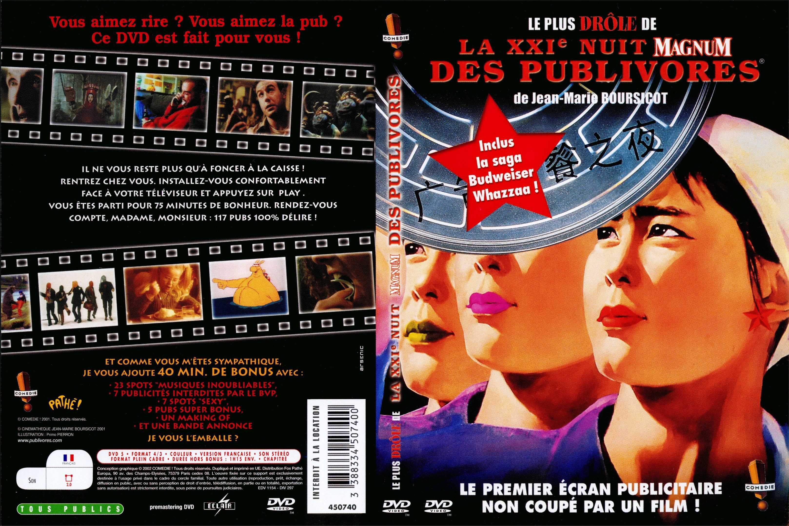 Jaquette DVD Le plus drole de la XXI nuit des publivores