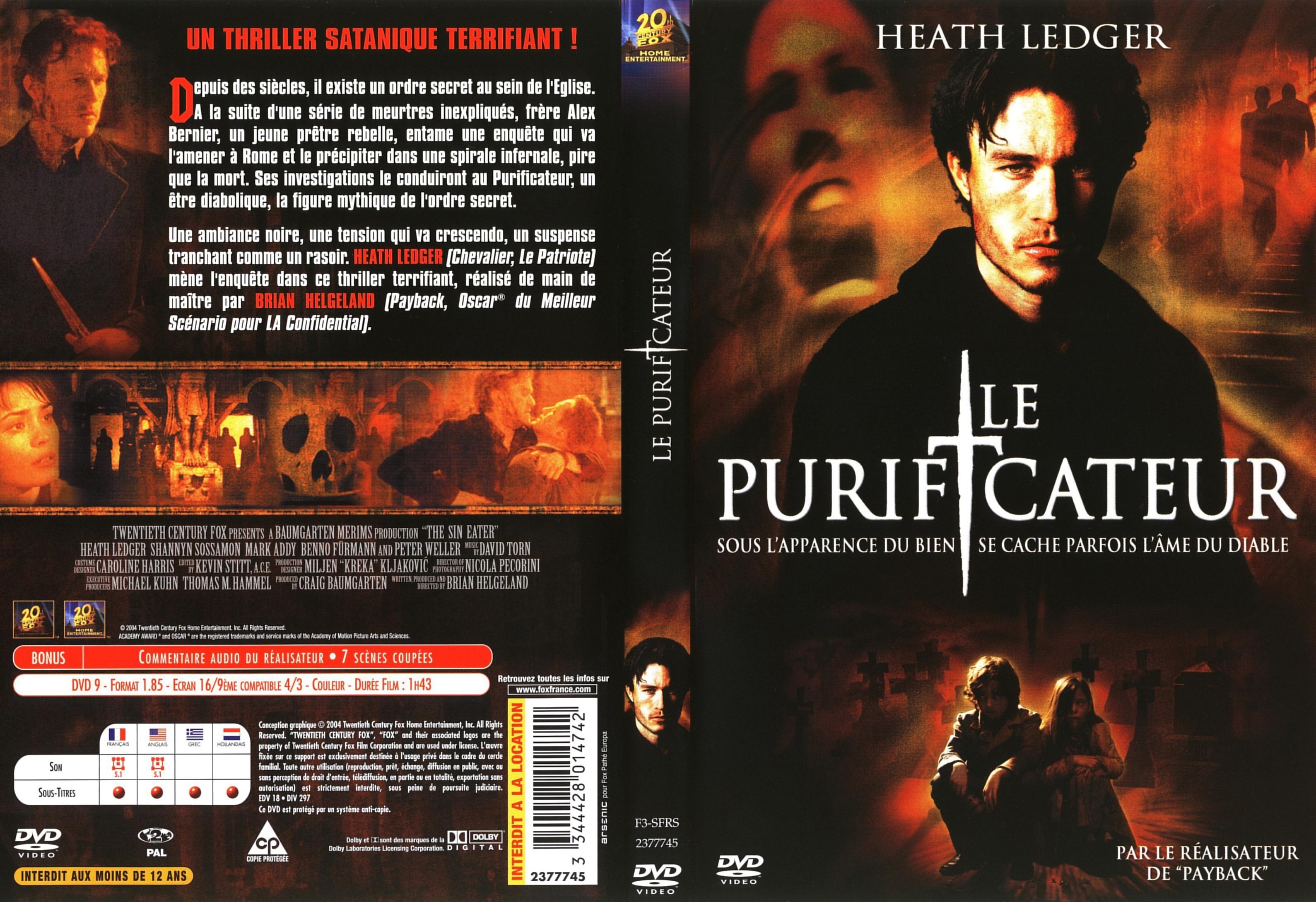 Jaquette DVD Le purificateur