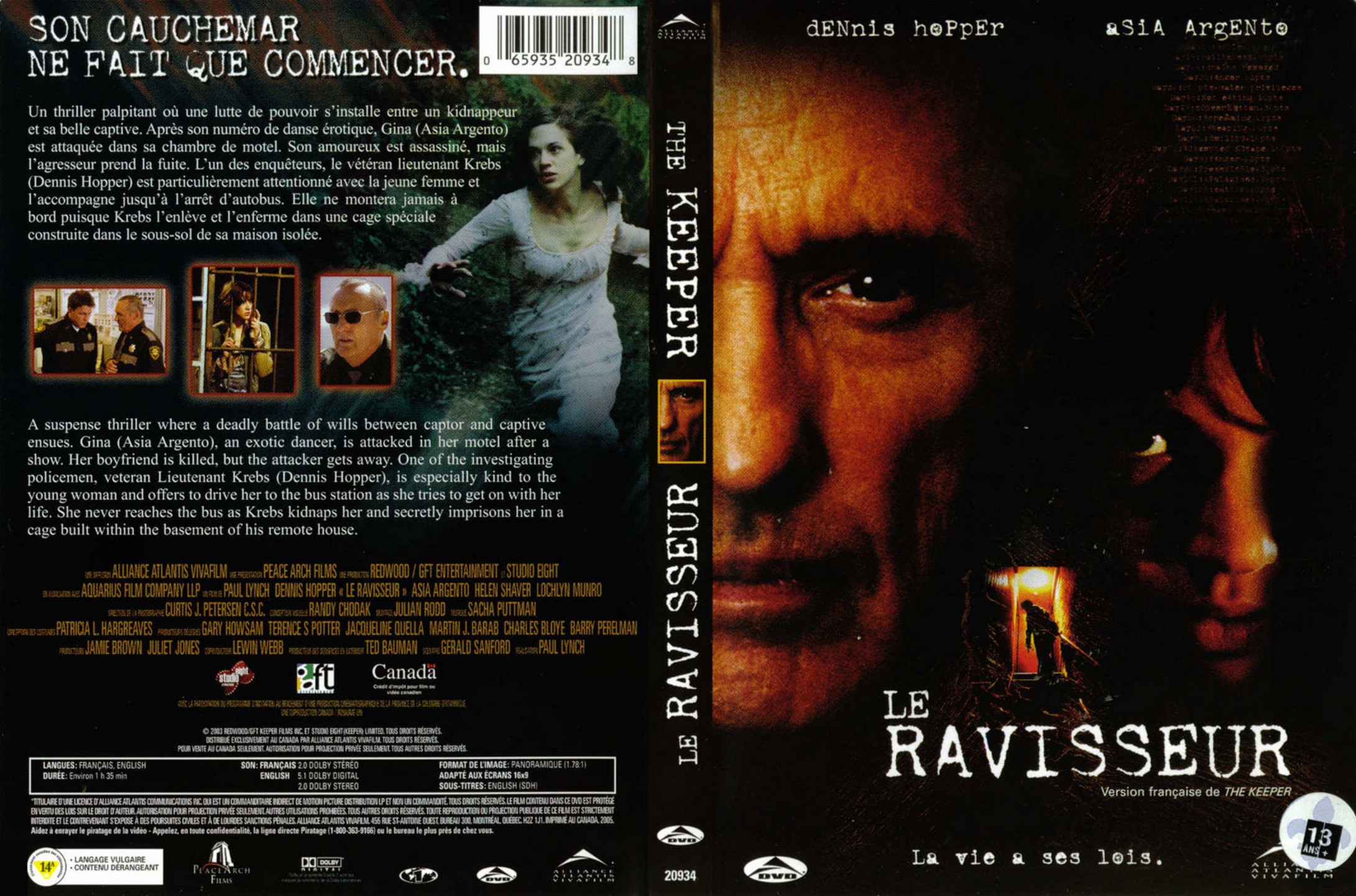 Jaquette DVD Le ravisseur