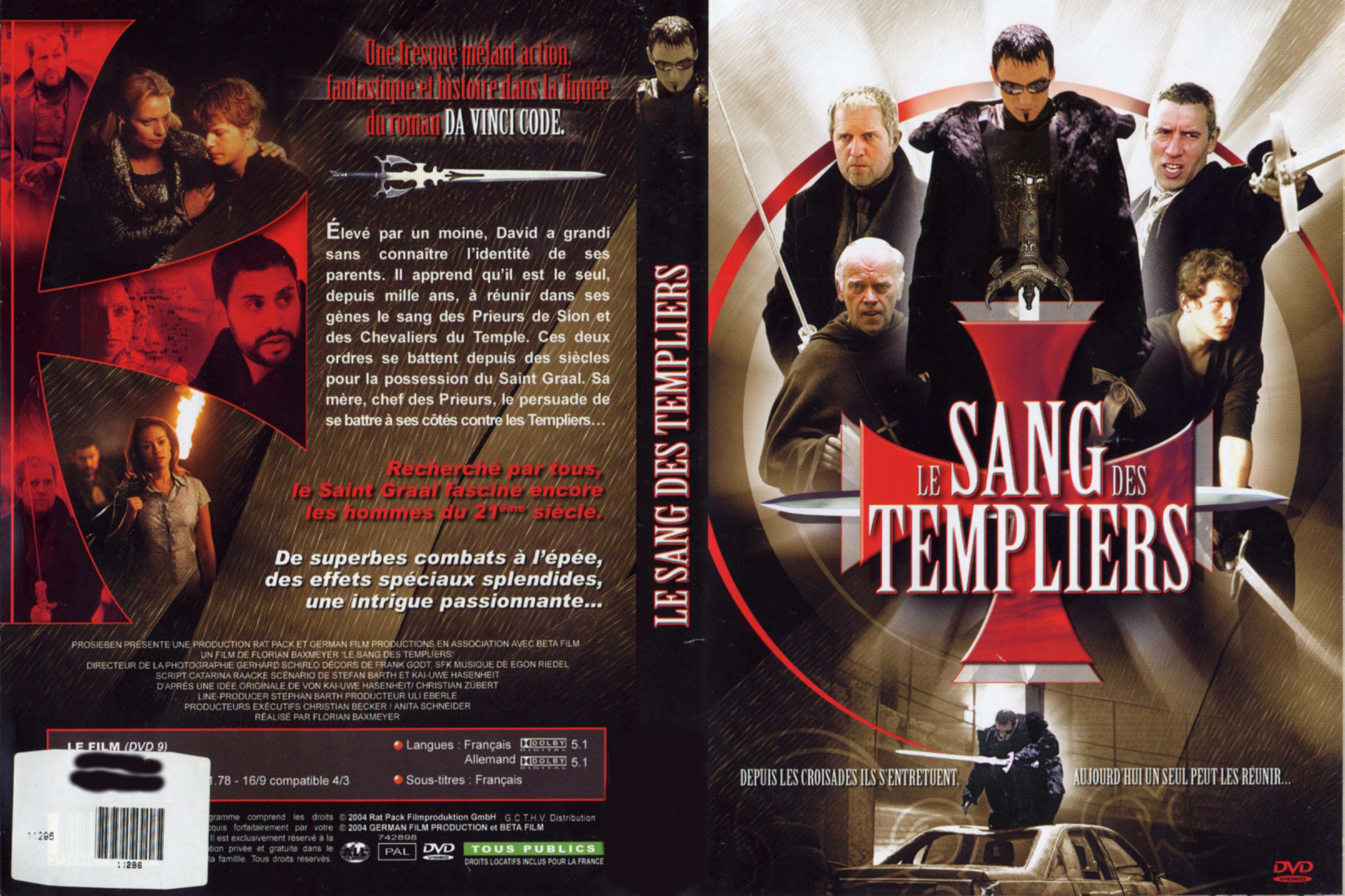 Jaquette DVD Le sang des Templiers