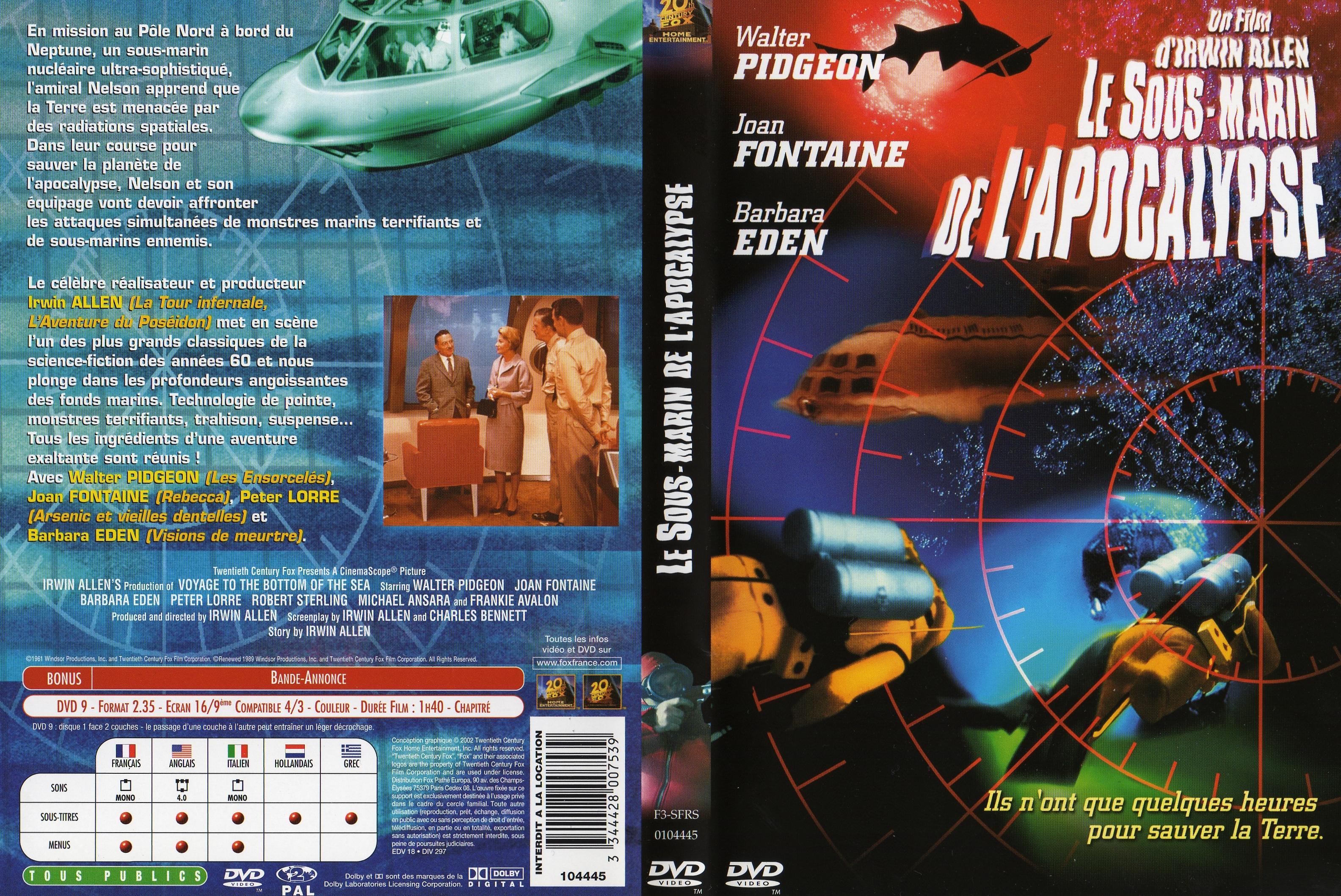 Jaquette DVD Le sous marin de l